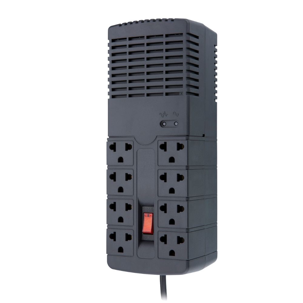 ESTABILIZADOR REGULADOR AUTOMATICO POWER LITE QUASAR AVR PLI1300 1300VA/650W 8 SALIDAS - 2