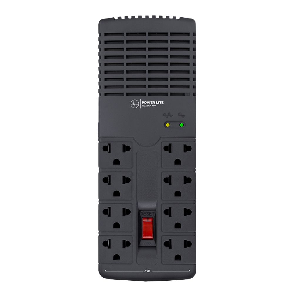 ESTABILIZADOR REGULADOR AUTOMATICO POWER LITE QUASAR AVR PLI1300 1300VA/650W 8 SALIDAS - 3