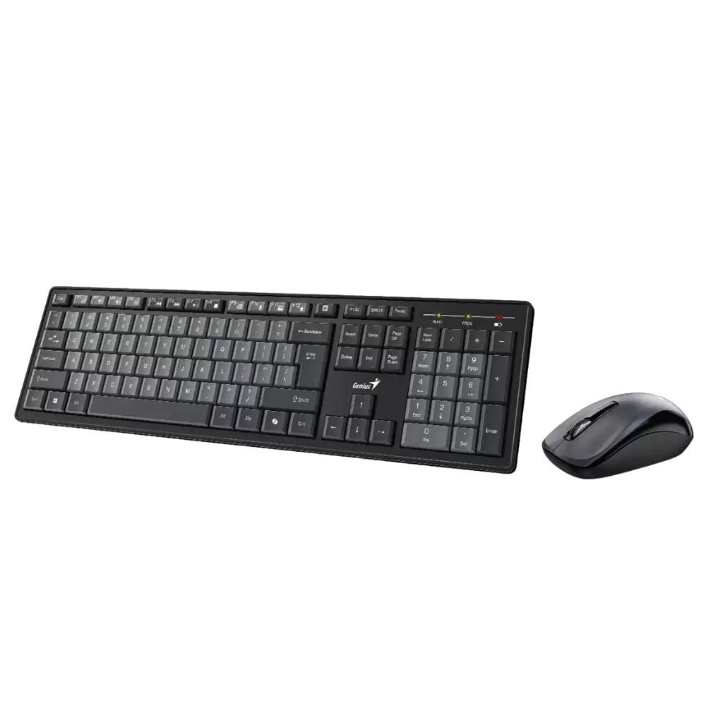 KIT TECLADO Y MOUSE GENIUS SMART KM-8200 AI COPILOT INALAMBRICO GRIS - 2