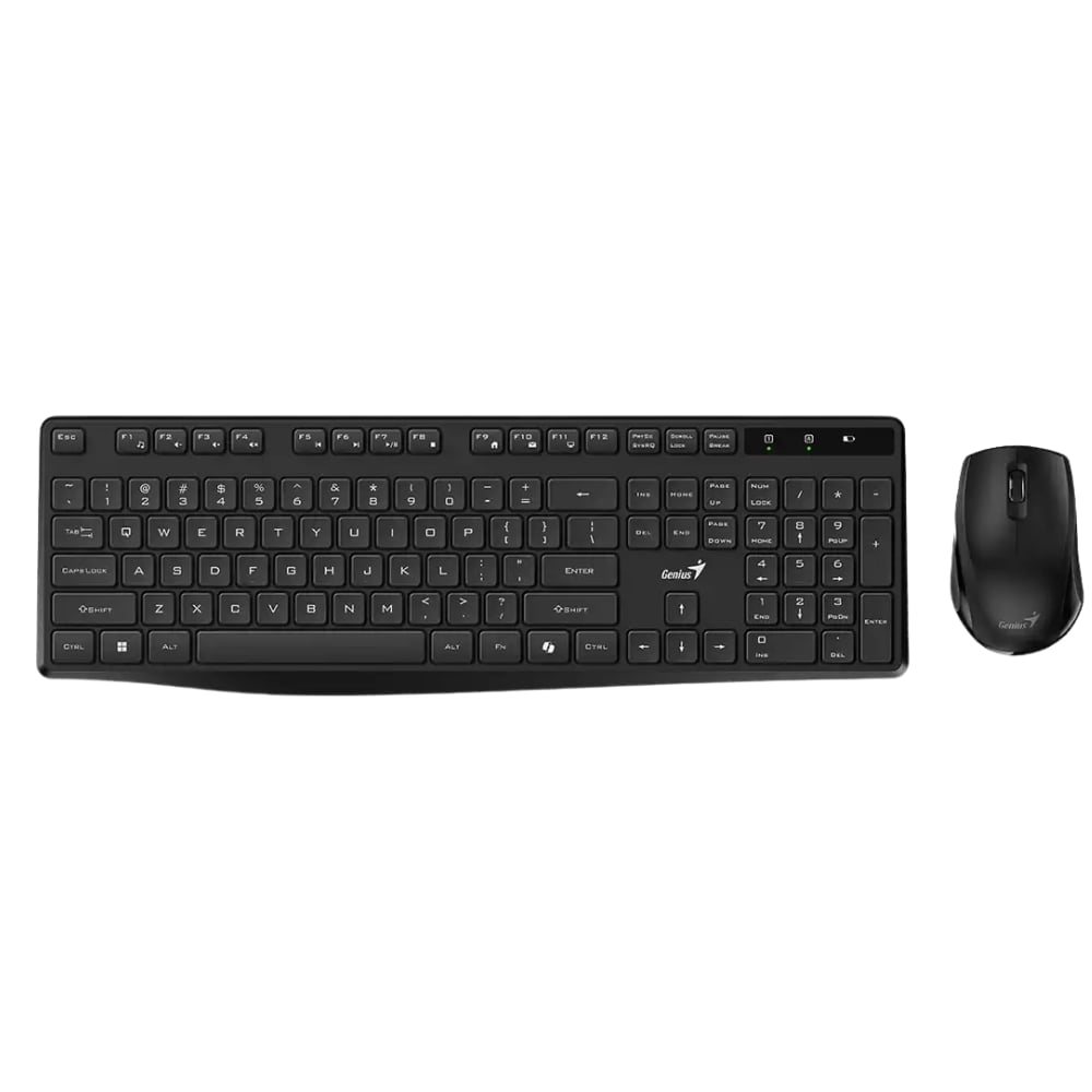 KIT TECLADO Y MOUSE GENIUS SMART KM-8206 AI COPILOT INALAMBRICO NEGRO - 1