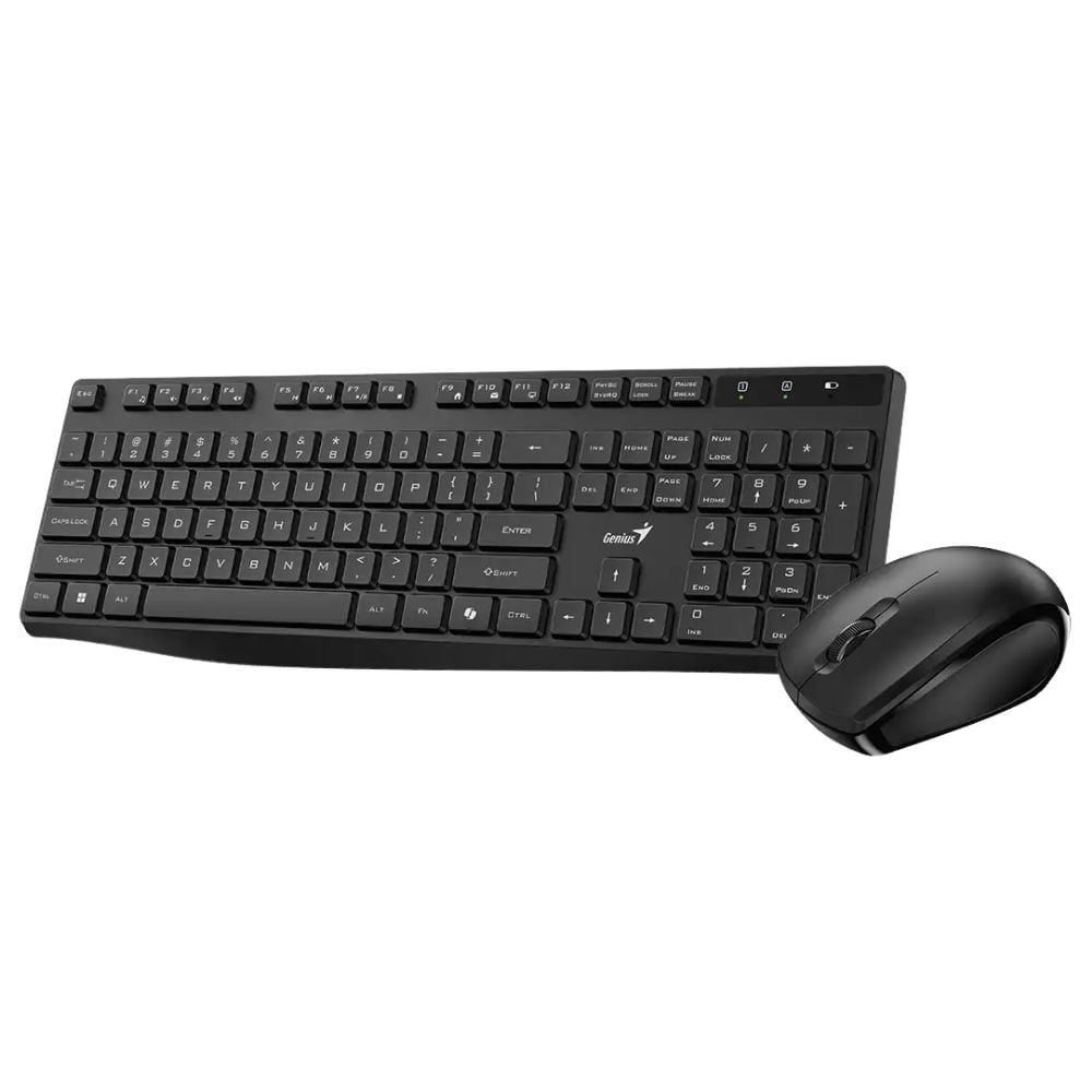 KIT TECLADO Y MOUSE GENIUS SMART KM-8206 AI COPILOT INALAMBRICO NEGRO - 2