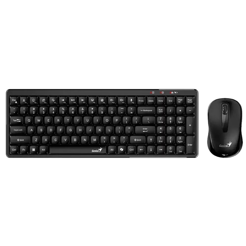 KIT TECLADO Y MOUSE GENIUS LUXEMATE Q8100 CONEXION USB NEGRO - 1