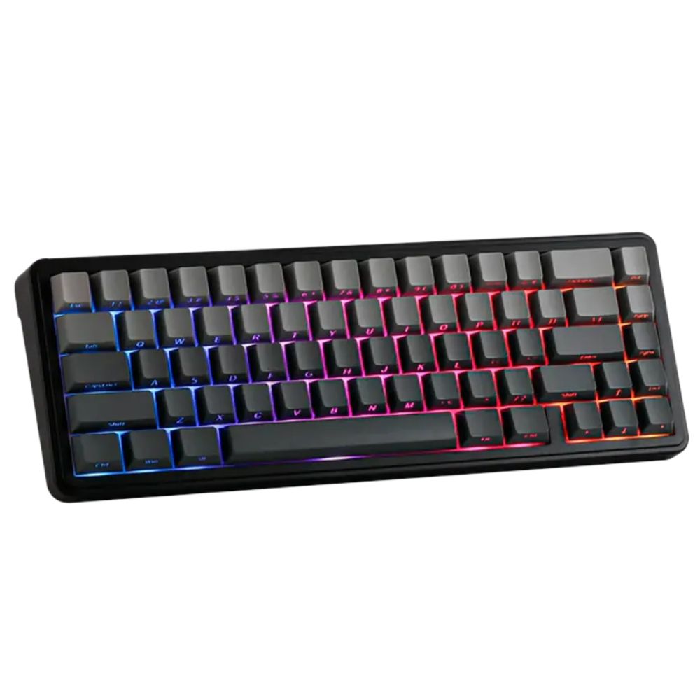 TECLADO AULA F65 INALAMBRICO BLUETOOTH GRIS SWITCH GREY WOOD V3 - 2