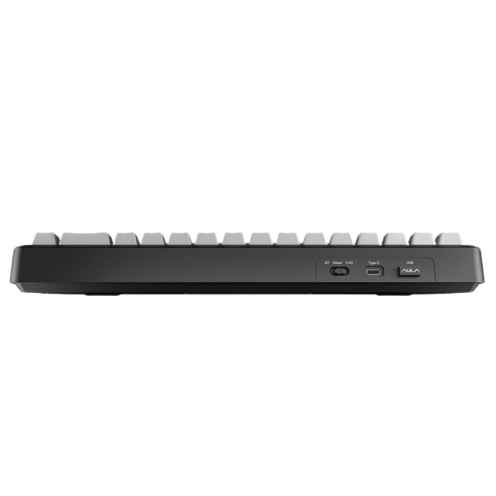 TECLADO AULA F65 INALAMBRICO BLUETOOTH GRIS SWITCH GREY WOOD V3 - 3