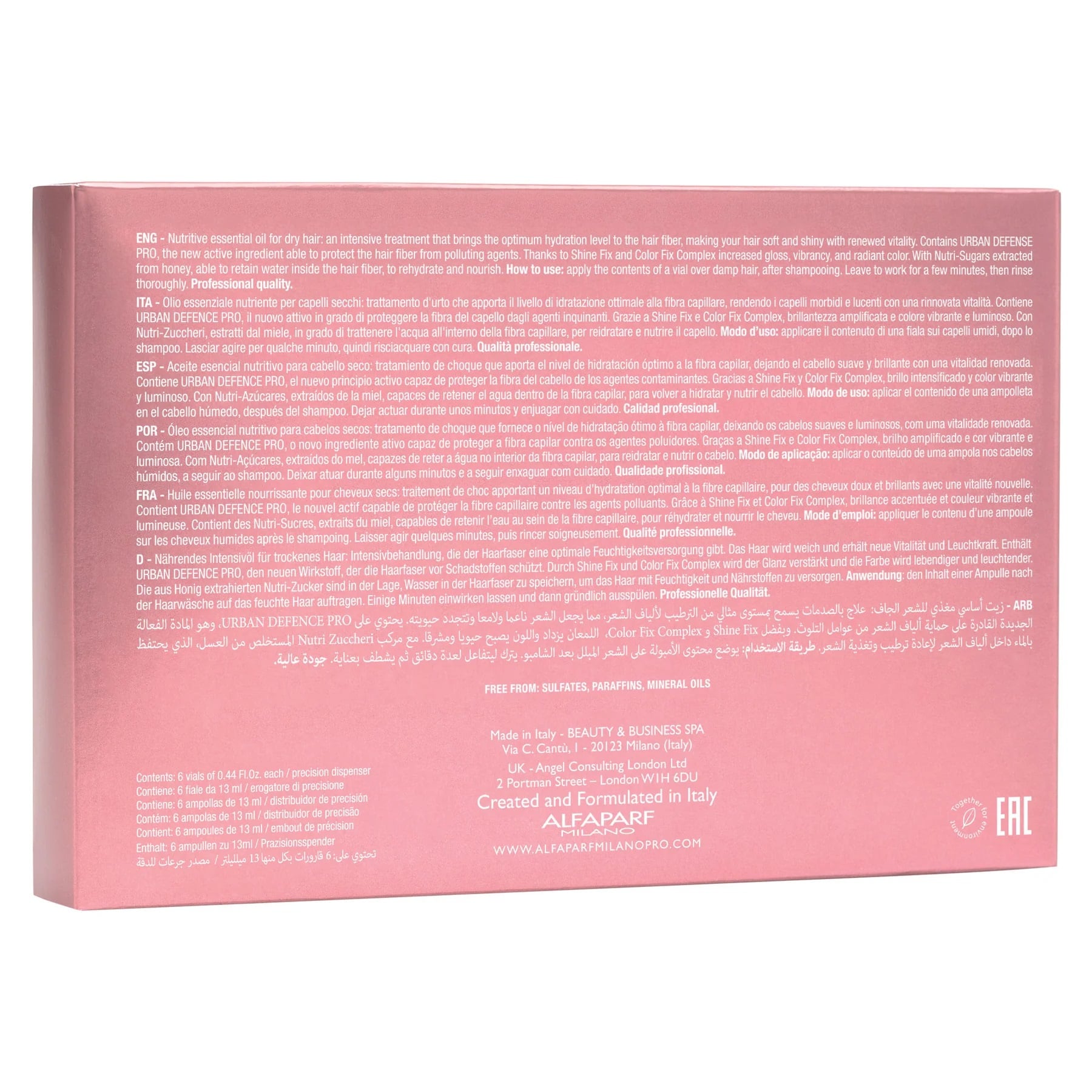 AMPOLLA ACEITE ALFAPARF MILANO EMPHASEASDLN005 13ML NUTRITIVO ESSENTIAL OIL MOISTURE 6 - 2