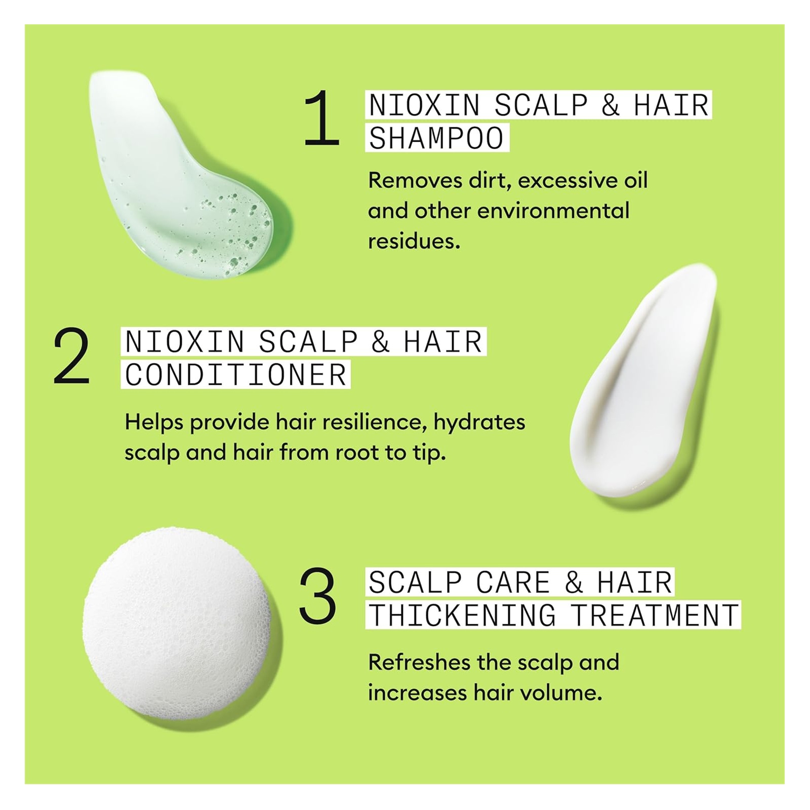 SHAMPOO NIOXIN EMPHASENXS2009 1000ML DENSIFICADOR + ACONDICIONADOR CABELLO NATURAL 2 - 7