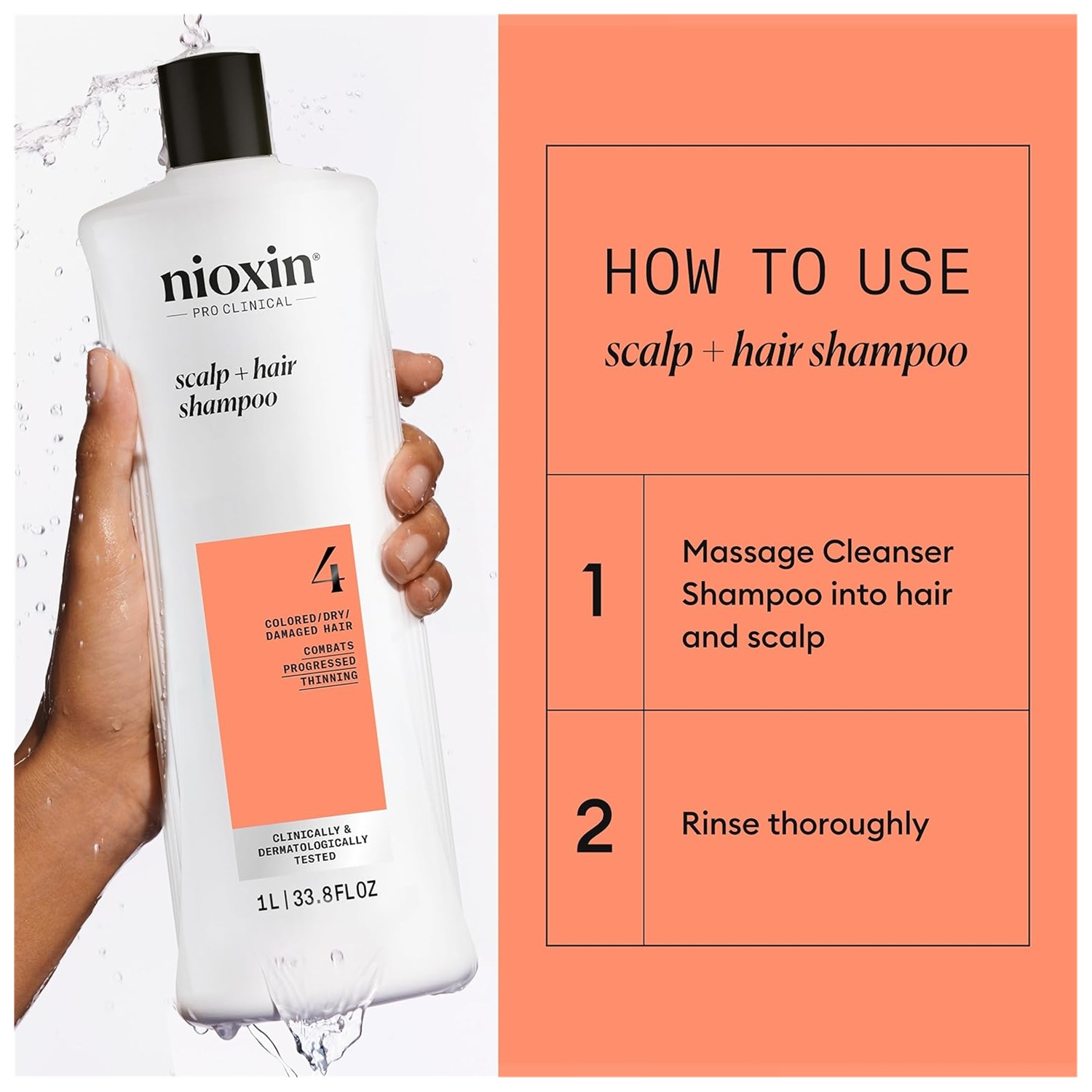 SHAMPOO NIOXIN EMPHASENXS4009 1000ML DENSIFICADOR + ACONDICIONADOR CABELLO TEÑIDO 4 - 3