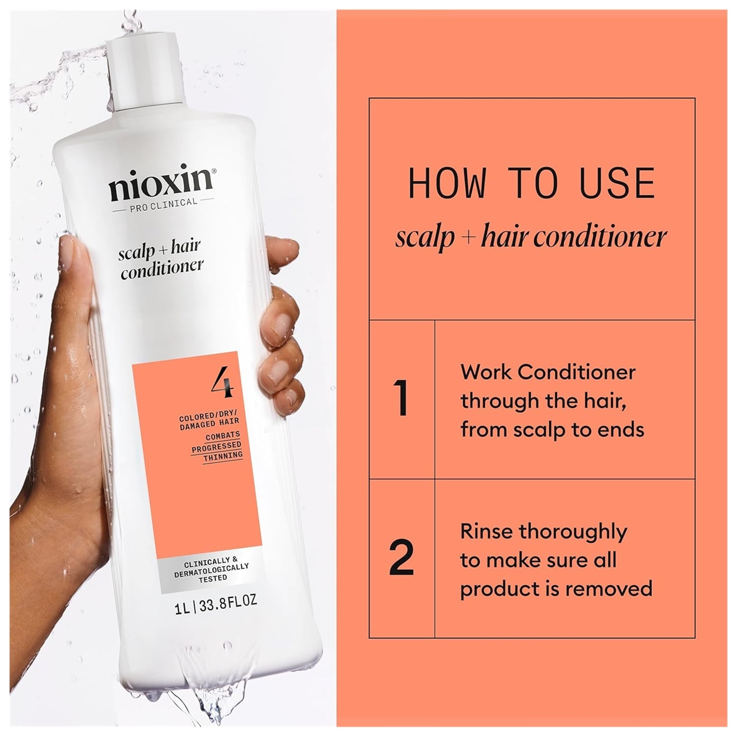 TRATAMIENTO CAPILAR NIOXIN EMPHASENXS4011 1000ML DENSIFICADOR CABELLO TEÑIDO 4 - 5
