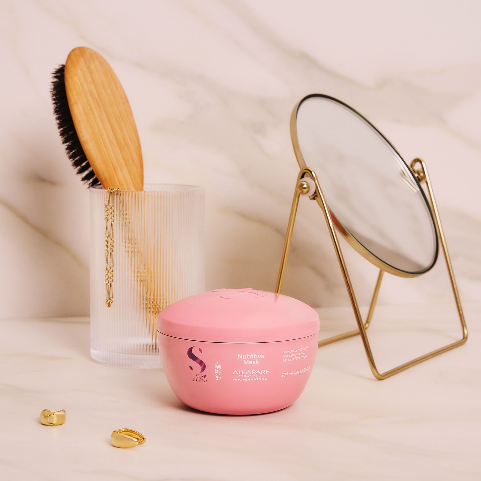 SHAMPOO ALFAPARF MILANO EMPHASEASDLN017 250ML NUTRITIVO + MASCARILLA + AMPOLLAS MOISTURE - 8