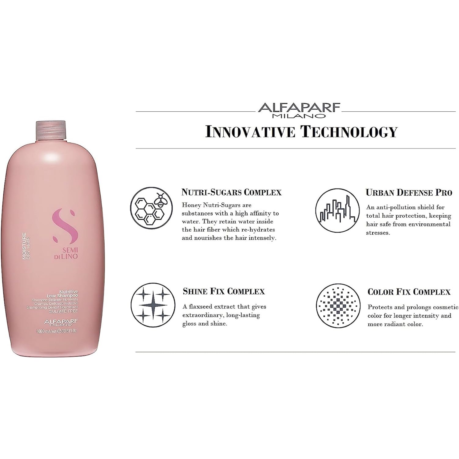 SHAMPOO ALFAPARF MILANO EMPHASEASDLN036 1000ML + ACONDICIONADOR + SPRAY + AMPOLLAS MOISTURE - 3