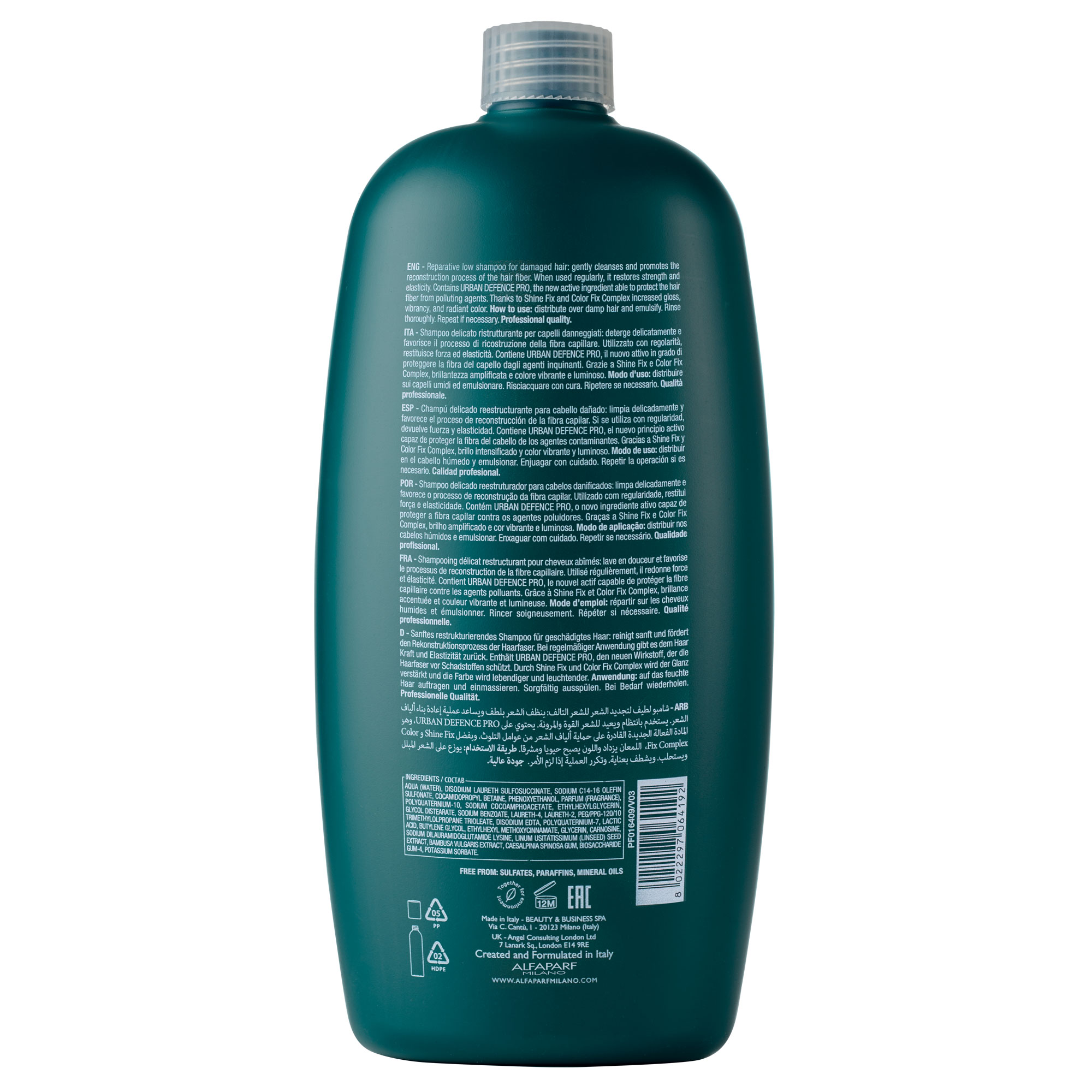 SHAMPOO ALFAPARF MILANO EMPHASEASDLR022 1000ML REPARADOR + AMPOLLAS LOTION RECONSTRUCTION - 3
