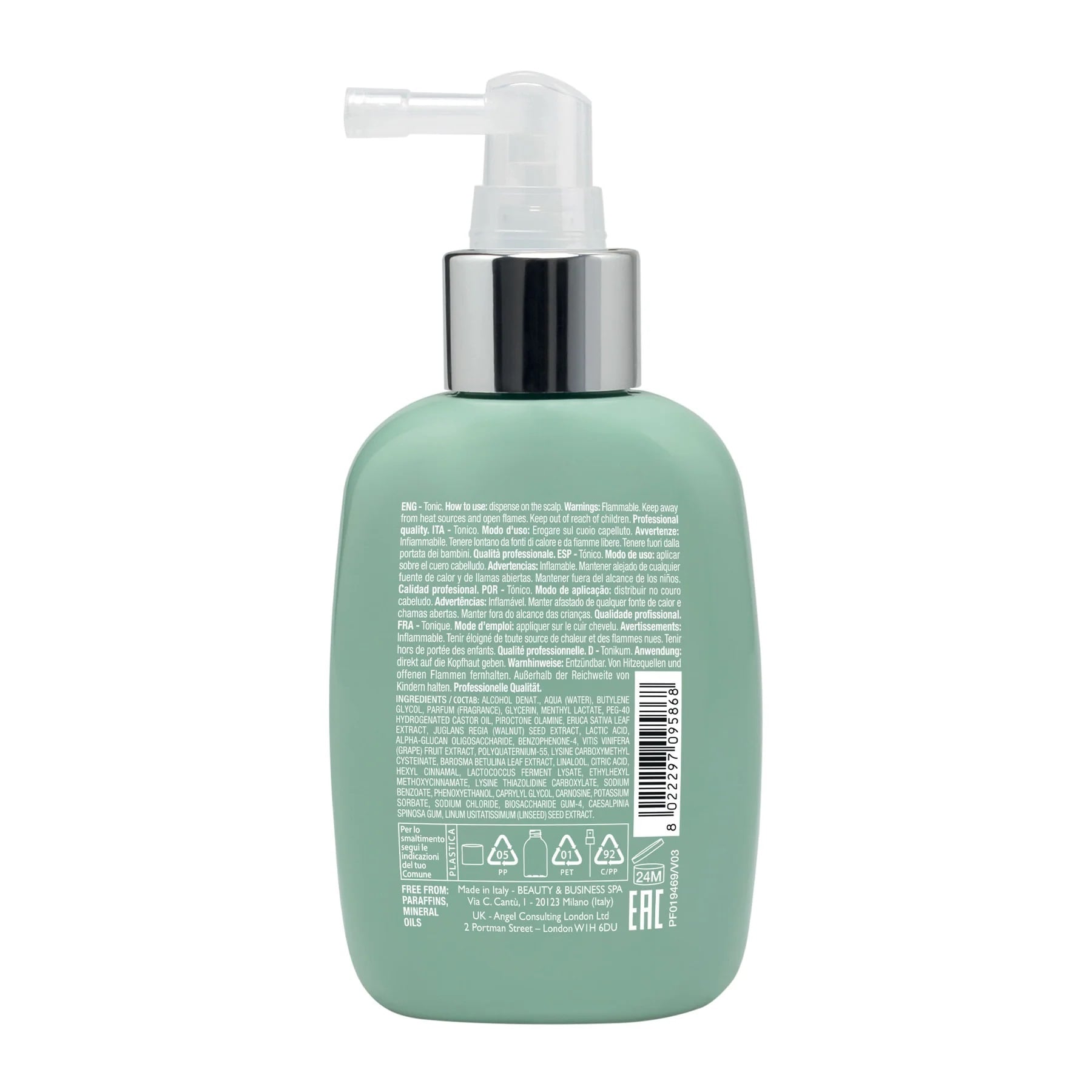TÓNICO ALFAPARF MILANO EMPHASEASDLSC03 125ML CAPILAR ANTICAÍDA SIN SAL SCALP RENEW HAIR LOSS - 2