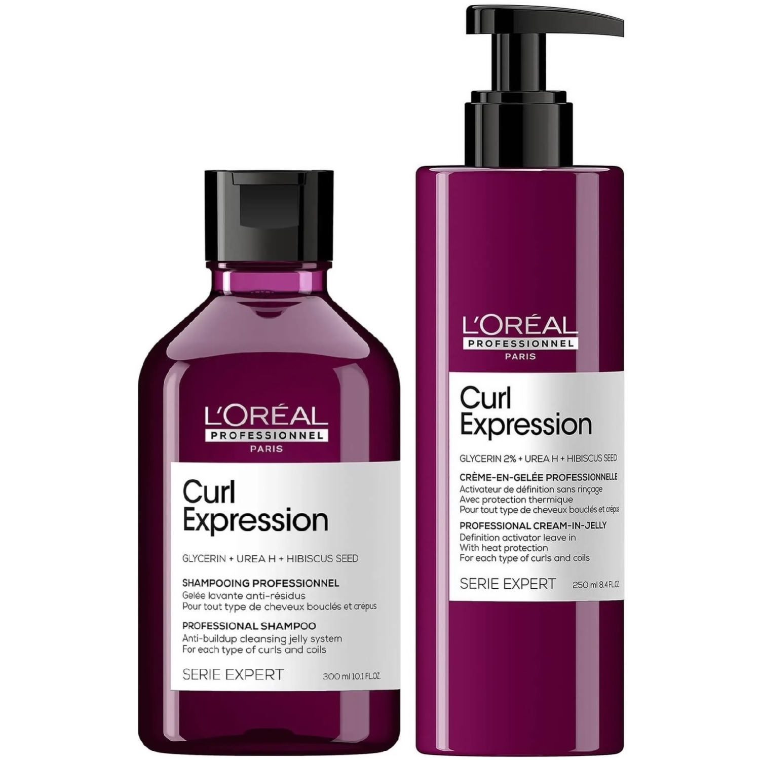 SHAMPOO LOREAL PROFESSIONNEL EMPHASELOCE022 300ML EN GEL + GEL RIZOS Y ONDAS LOREAL CURL EXPRESSION - 1