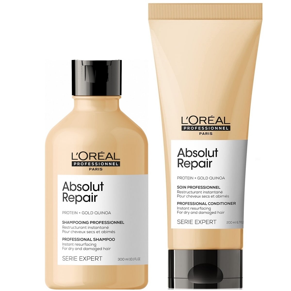 SHAMPOO LOREAL PROFESSIONNEL EMPHASELOARL007 REPARADOR 300ML + ACONDICIONADOR 200ML LOREAL ABSOLUT REPAIR - 1