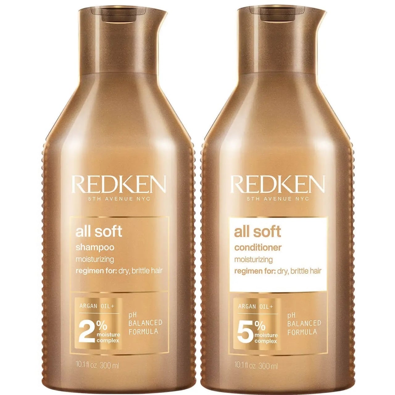 SHAMPOO REDKEN EMPHASERDKAS005 300ML CON ACEITE ARGÁN + ACONDICIONADOR ALL SOFT - 1