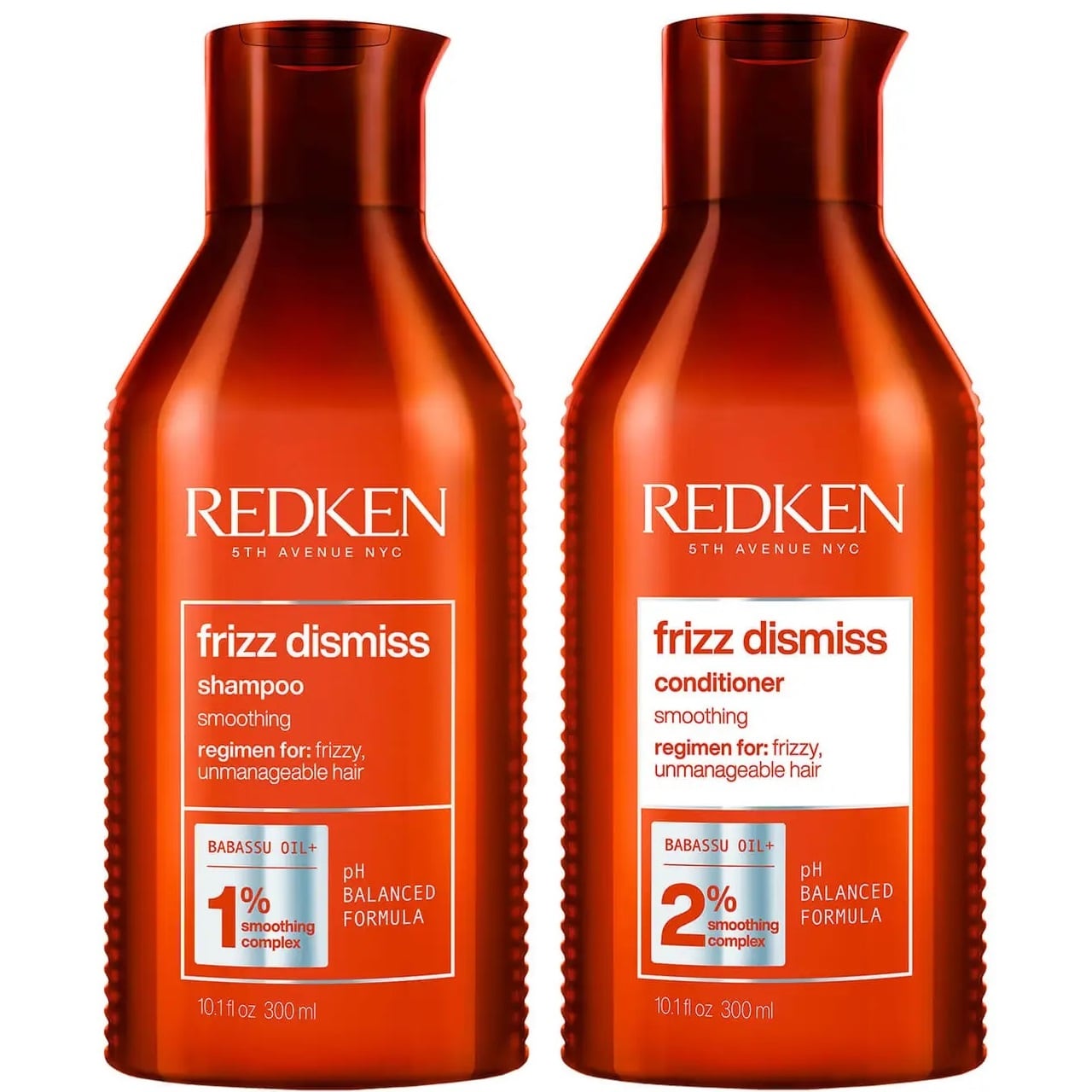 SHAMPOO SIN SAL REDKEN EMPHASERDKFD008 300ML ANTI FRIZZ + ACONDICIONADOR FRIZZ DISMISS - 1