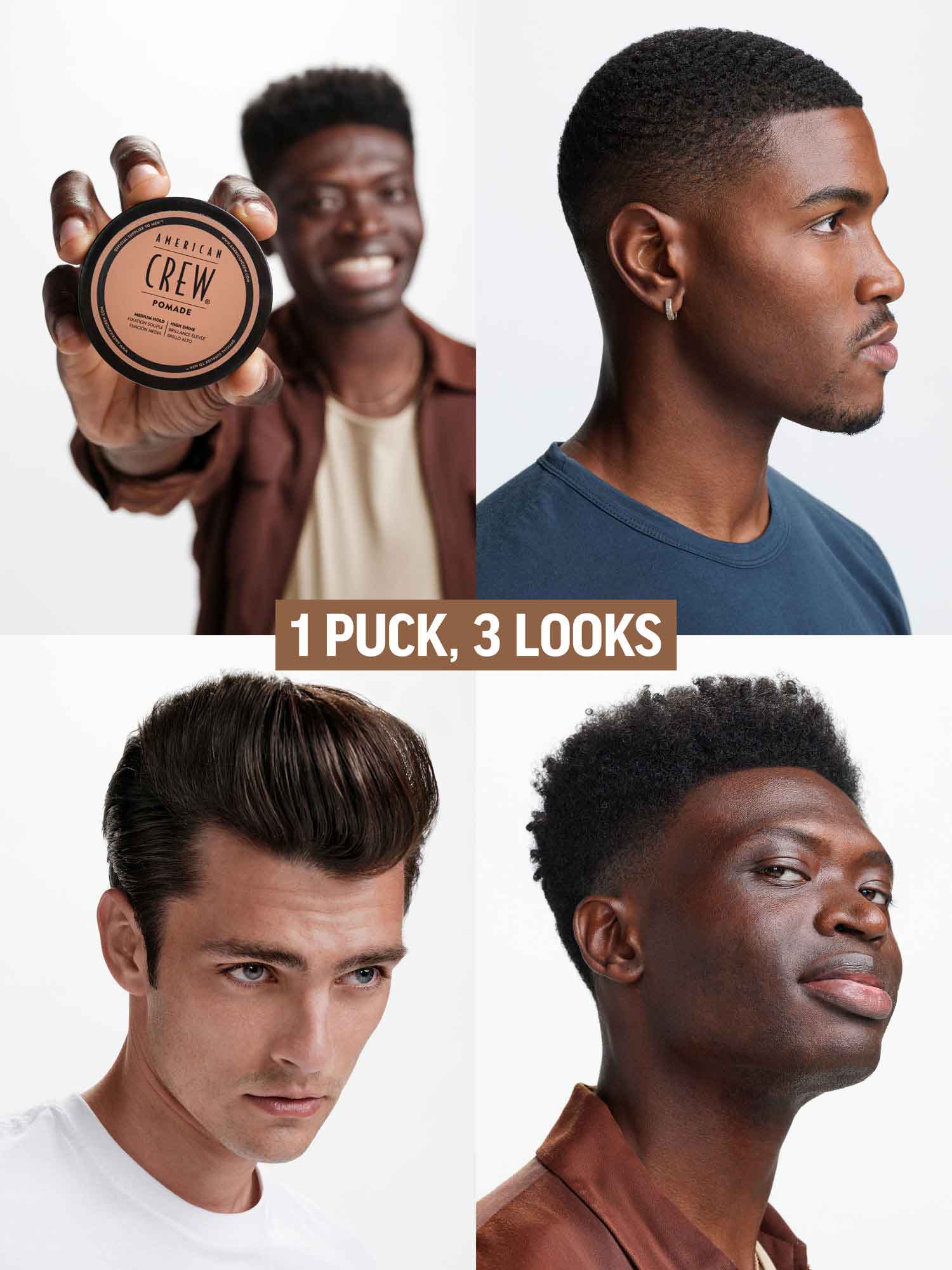 CERA AMERICAN CREW DÚO POMADE POMADA FIJACIÓN MEDIA Y BRILLO ALTO MEN - 7