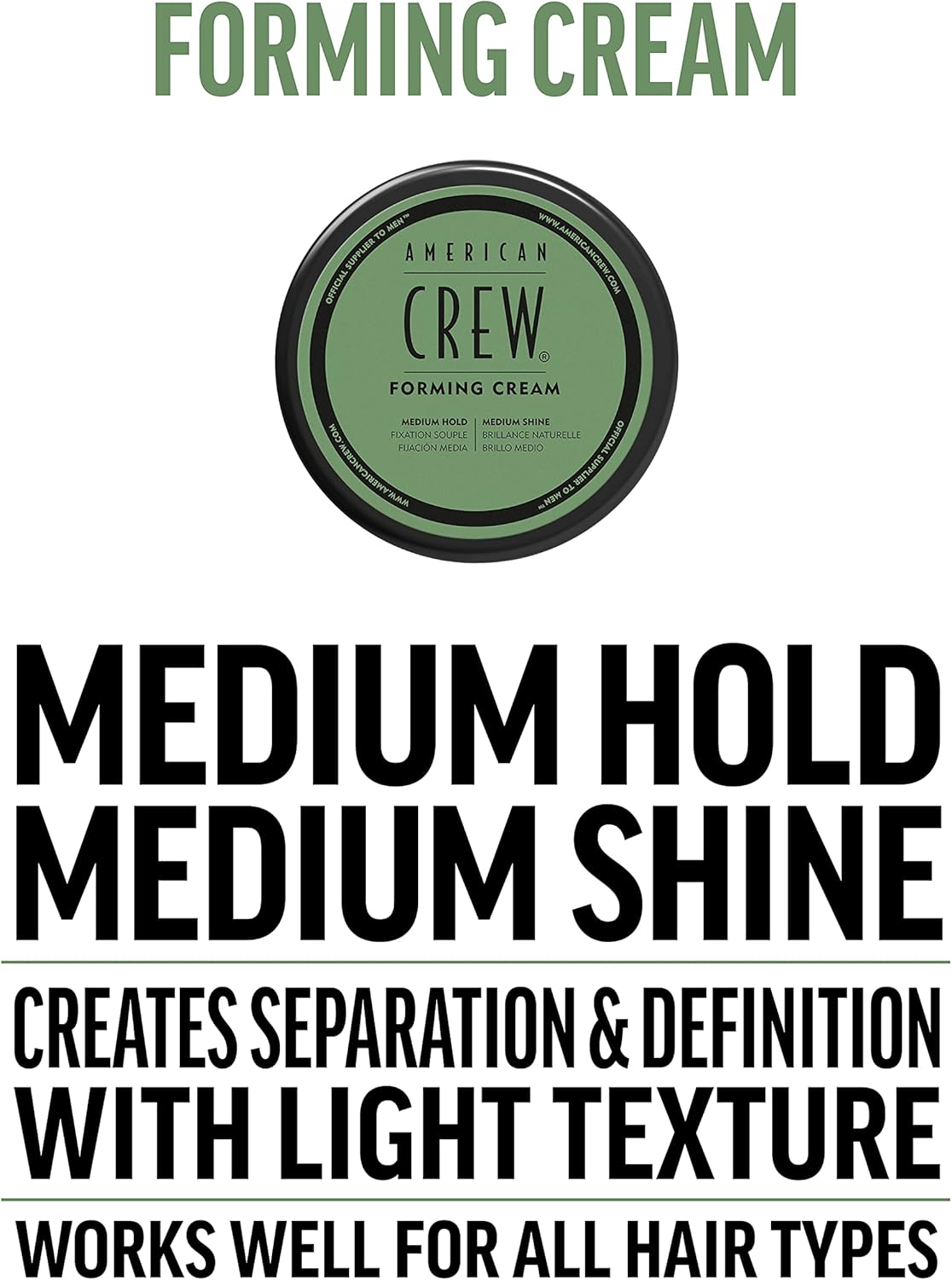 CERA AMERICAN CREW DÚO FORMING CREAM FIJACIÓN MEDIA Y BRILLO MEDIO MEN - 5