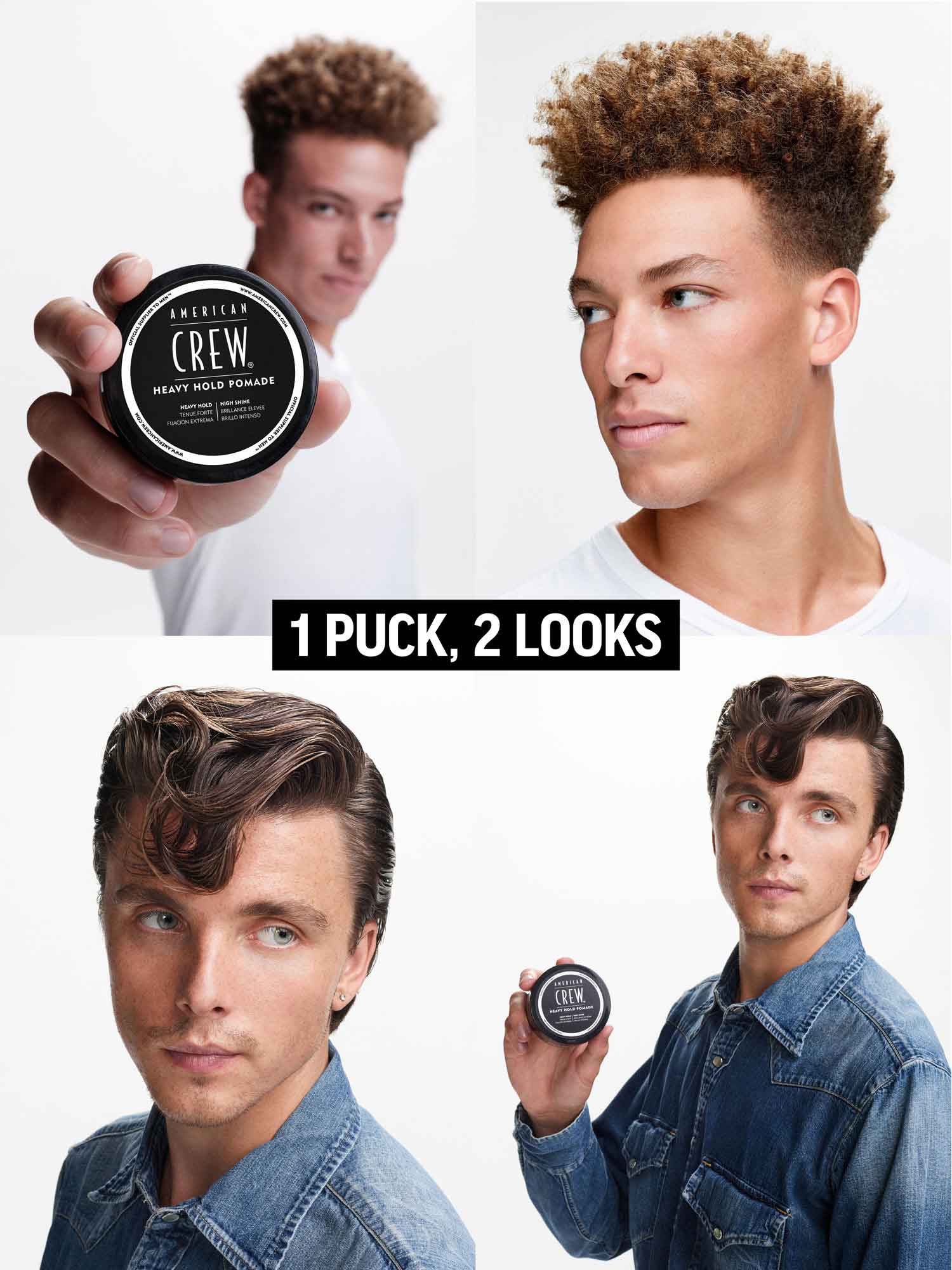 CERA AMERICAN CREW DÚO HEAVY HOLD POMADE FIJACIÓN EXTREMA BRILLO INTENSO - 7