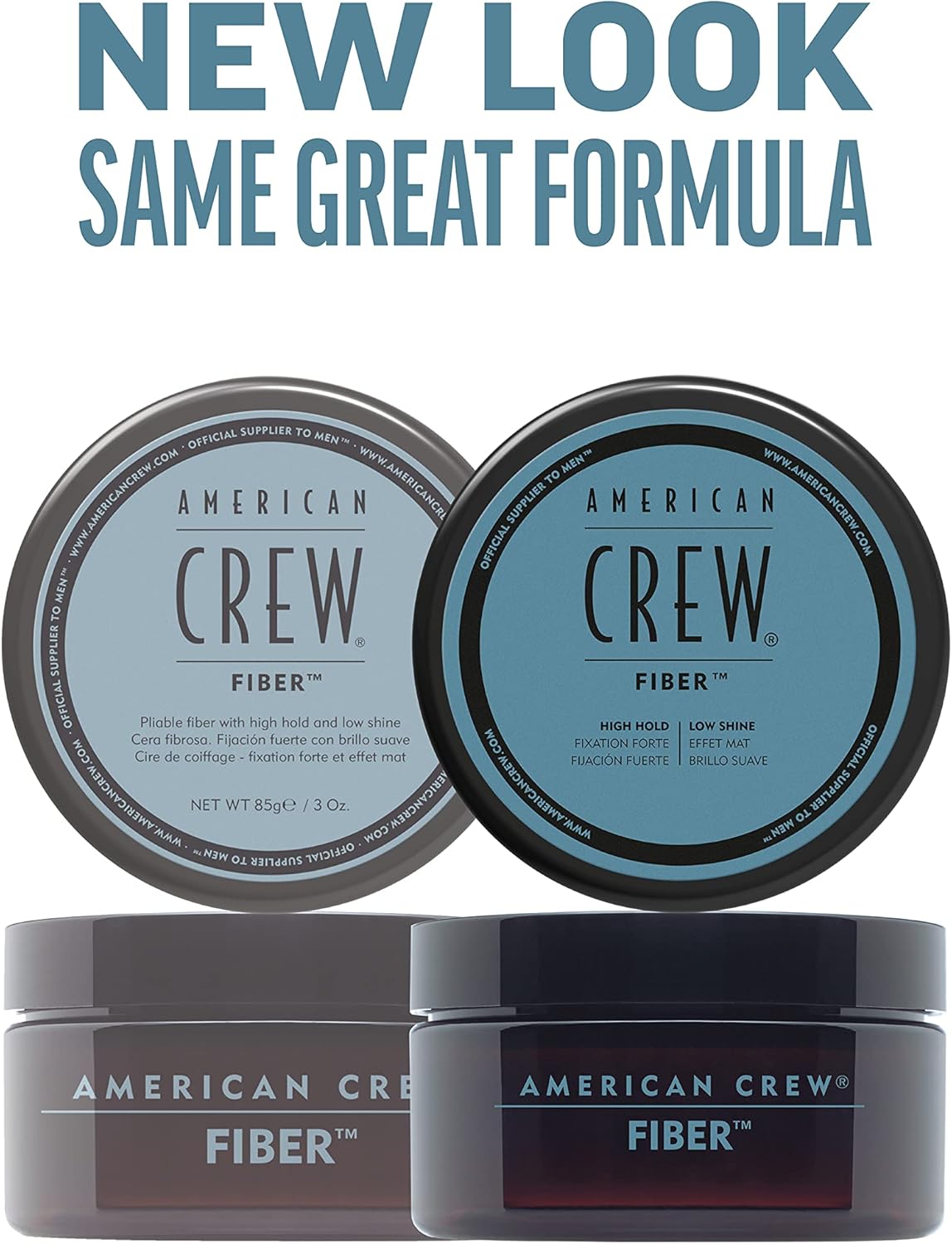 CERA AMERICAN CREW 85G DÚO FIBER FIJACIÓN FUERTE Y ACABADO MATE MEN - 4