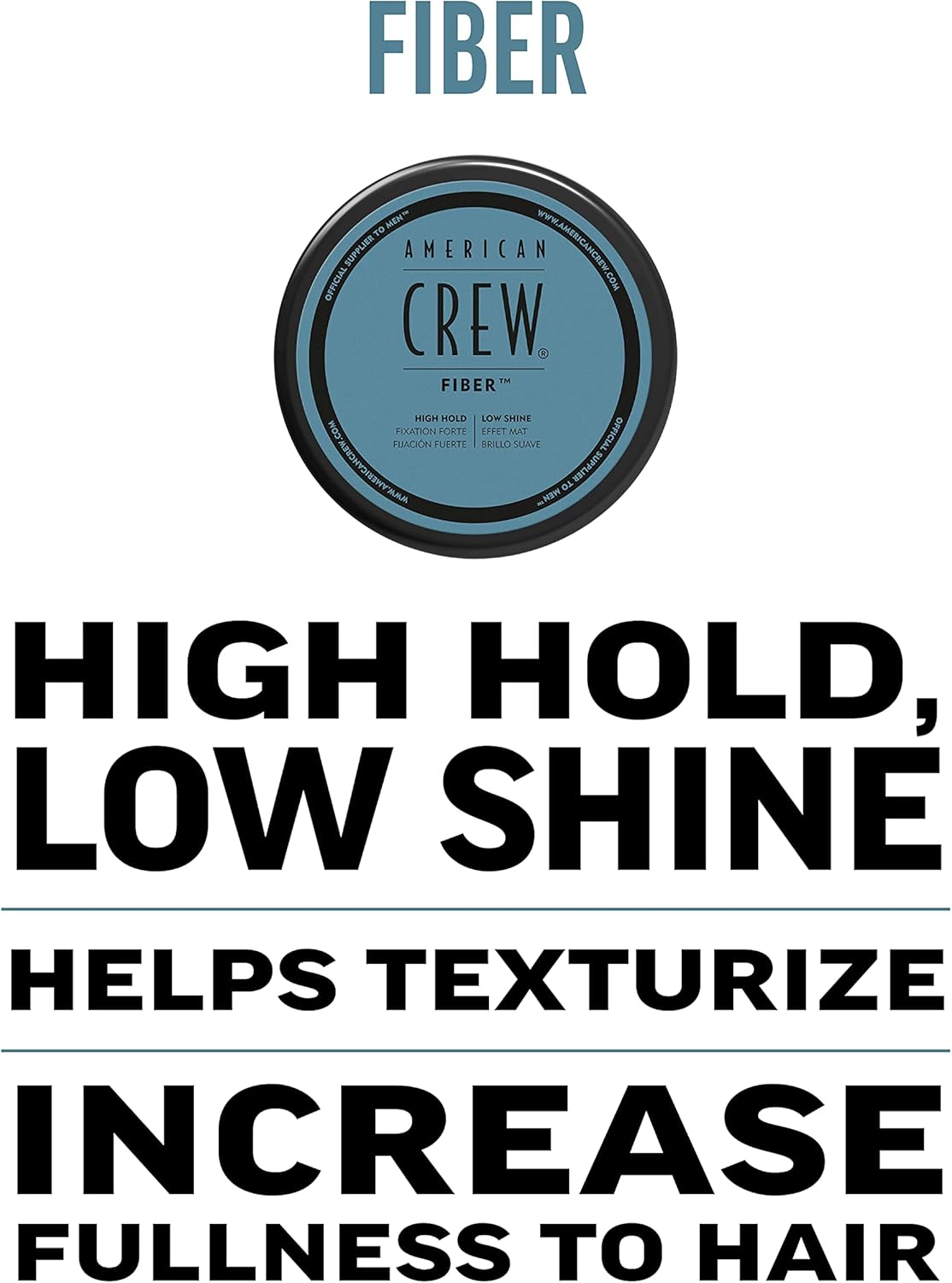 CERA AMERICAN CREW 85G DÚO FIBER FIJACIÓN FUERTE Y ACABADO MATE MEN - 5