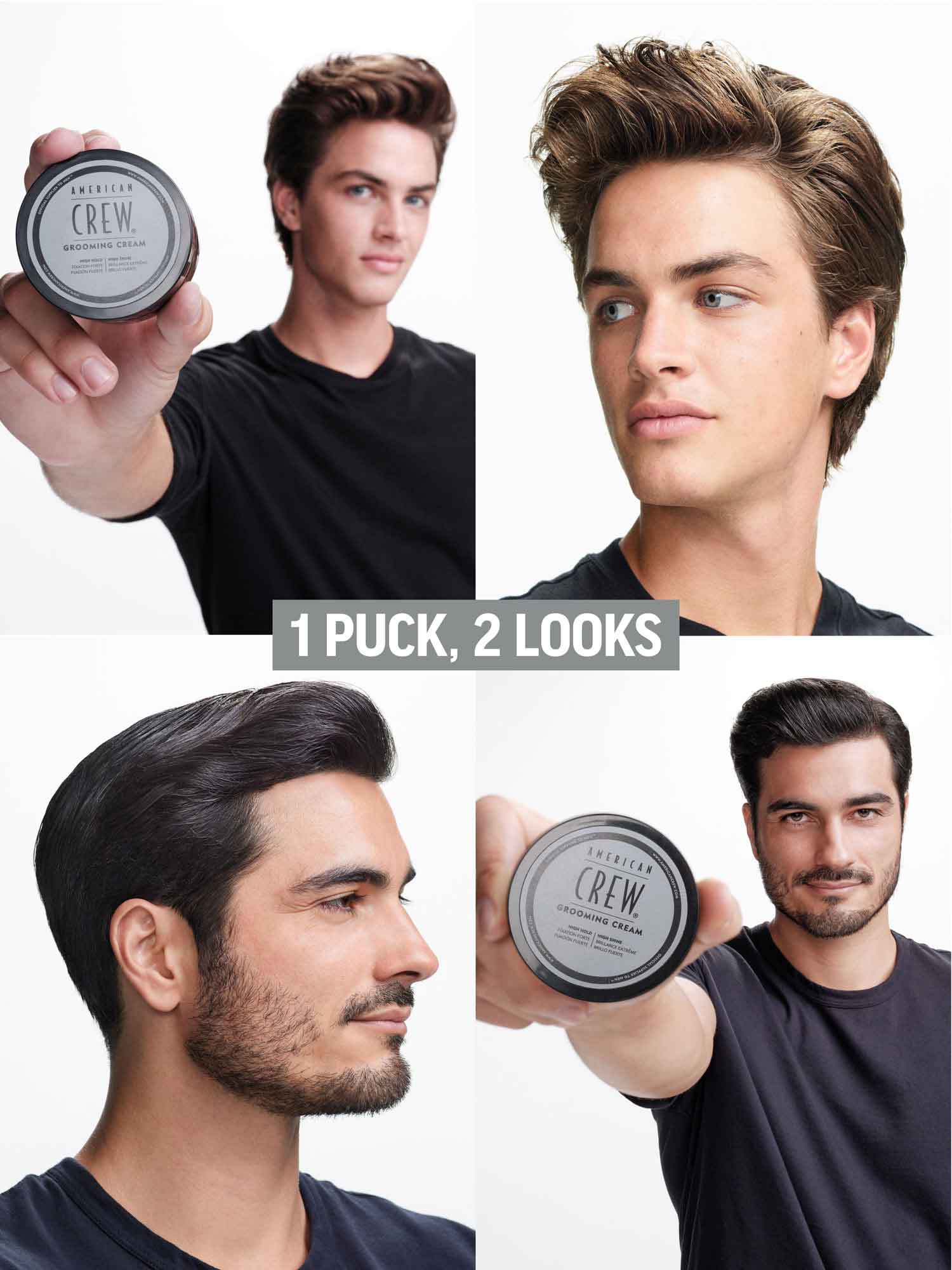 CERA AMERICAN CREW DÚO GROOMING CREAM FIJACIÓN ALTA Y BRILLO ALTO MEN - 7