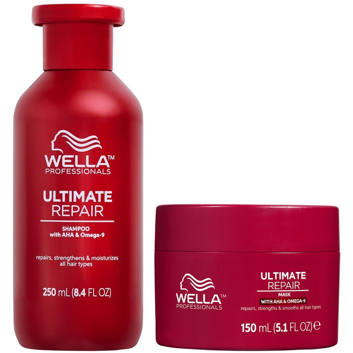 SHAMPOO REPARADOR 250ML + MASCARILLA WELLA ULTIMATE REPAIR - 1