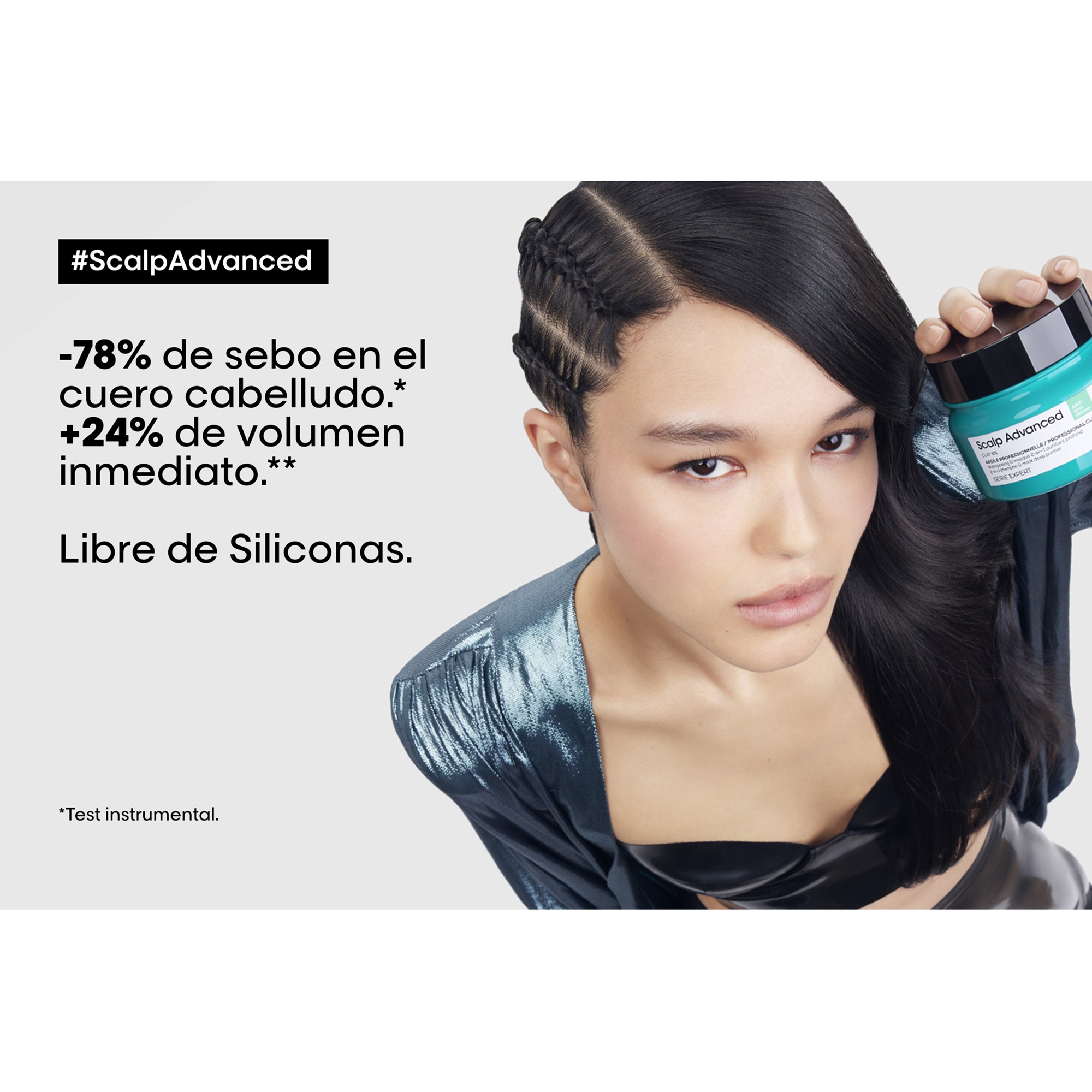 MASCARILLA ANTIGRASA PARA CABELLO GRASO LOREAL SCALP ADVANCED - 4