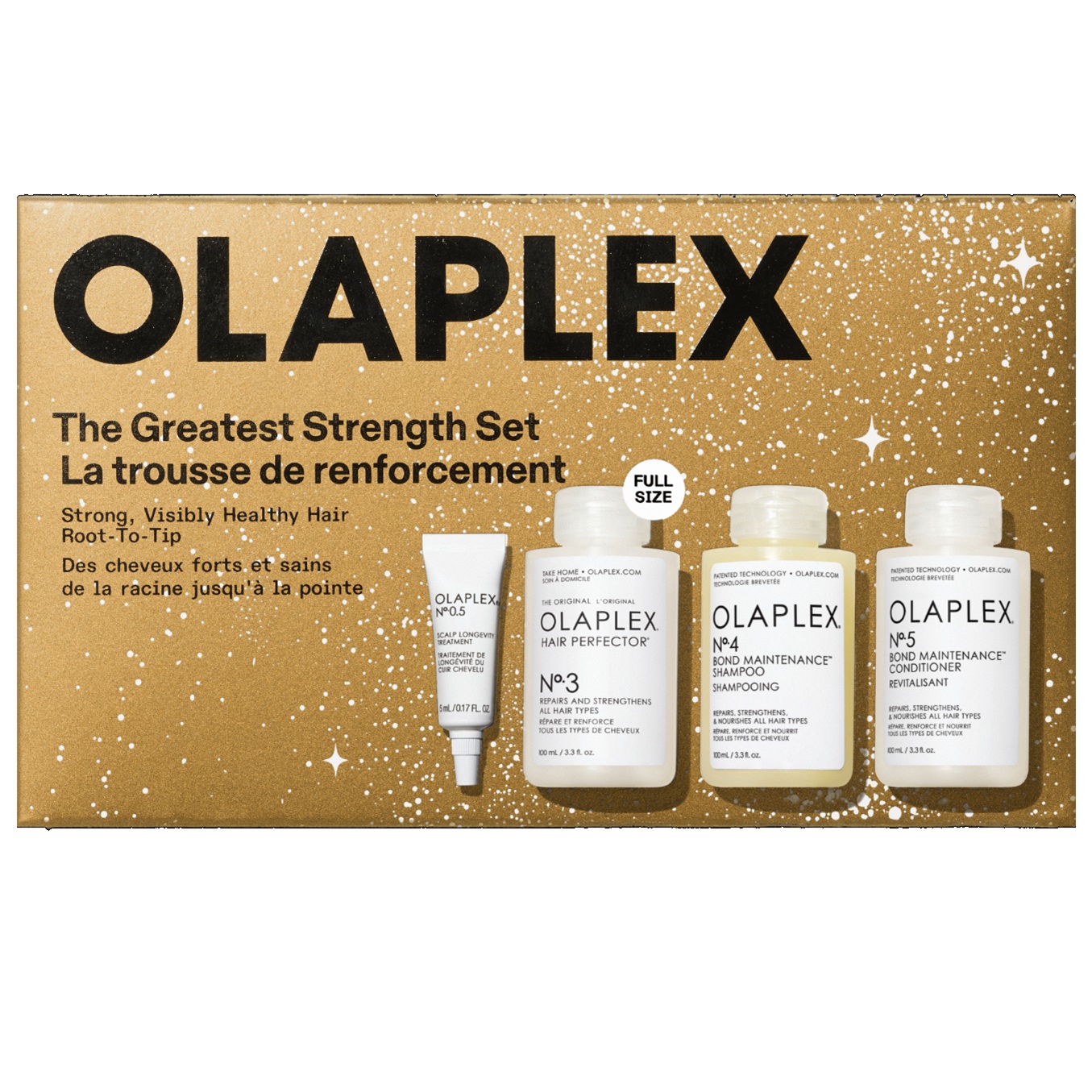 OLAPLEX THE GREATEST STRENGTH SET - N°0.5 5ML N°3 100ML N°4 100ML N°5 100ML - 1