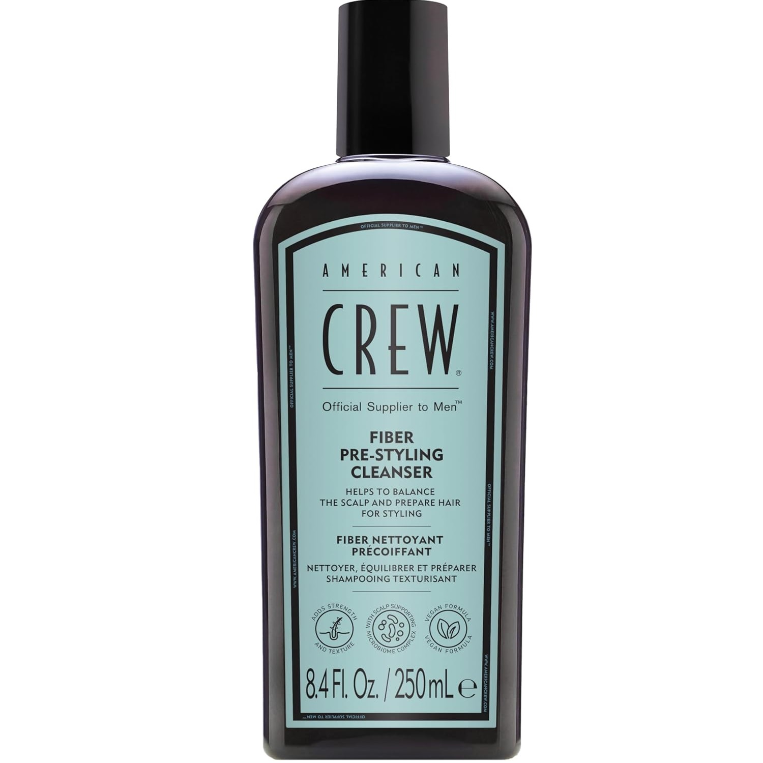 SHAMPOO FIBER PRE-STYLER CLEANSER AMERICAN CREW MEN 250ML - 1