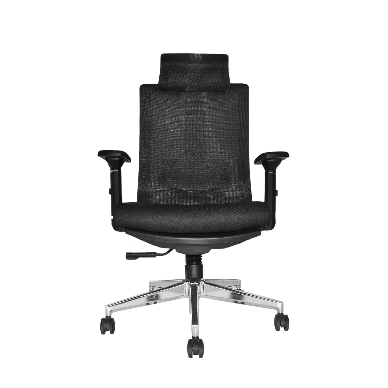 SILLA DE OFICINA CON CABECERO KUM CON REPOSAPIÉS NEGRO BONNO - 3