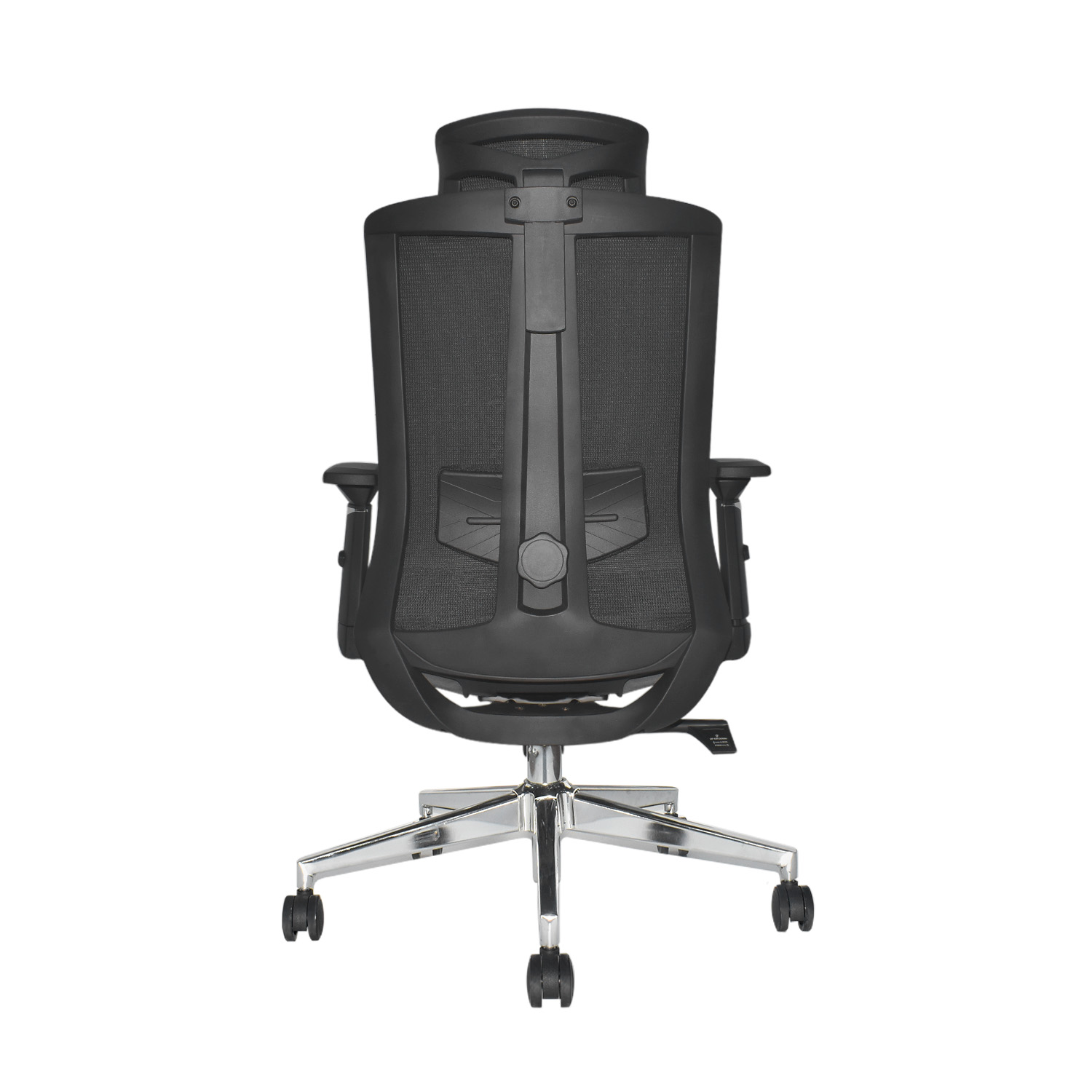 SILLA DE OFICINA CON CABECERO KUM CON REPOSAPIÉS NEGRO BONNO - 5