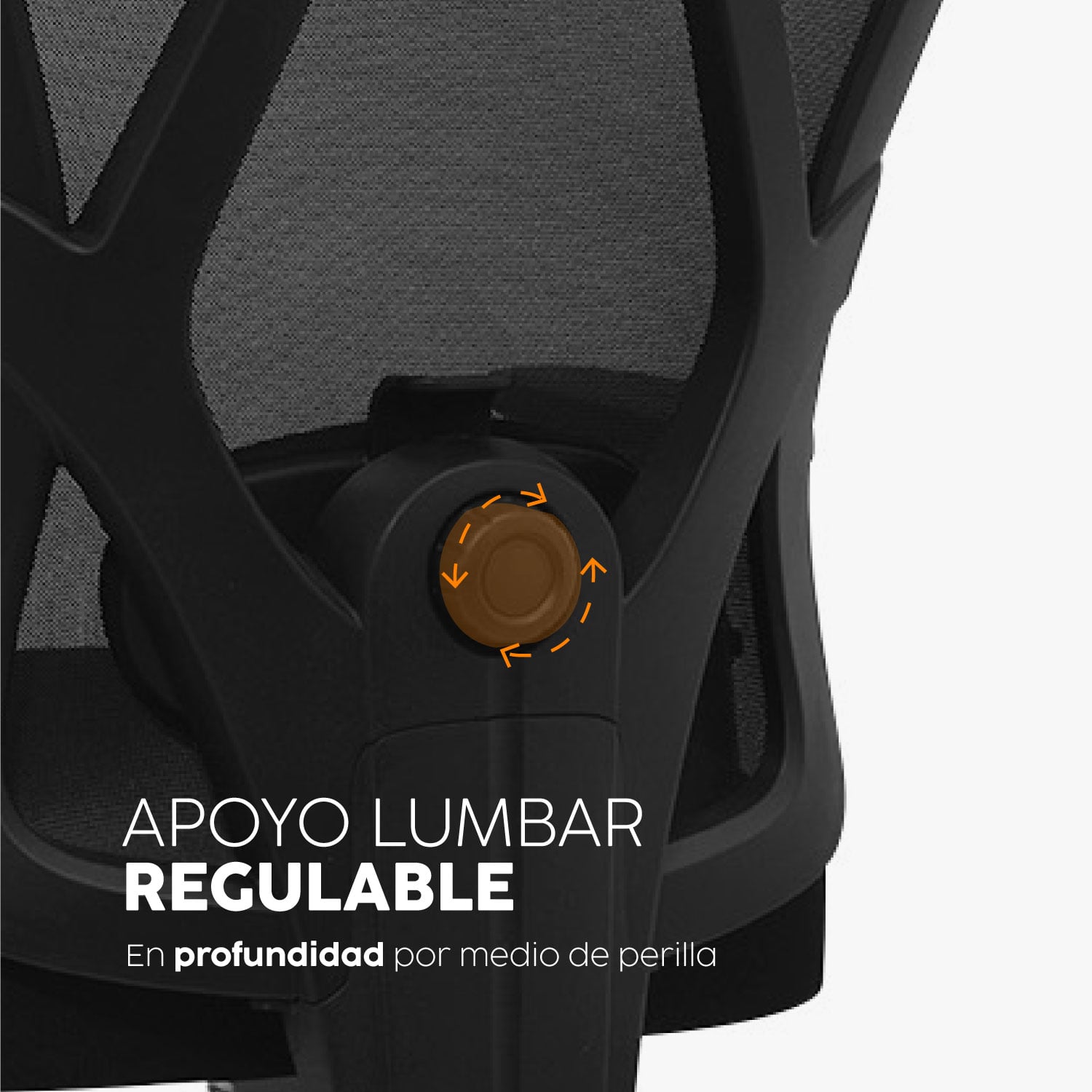 SILLA DE OFICINA GIRATORIA CON CABECERO BENFOR NEGRO BONNO - 4