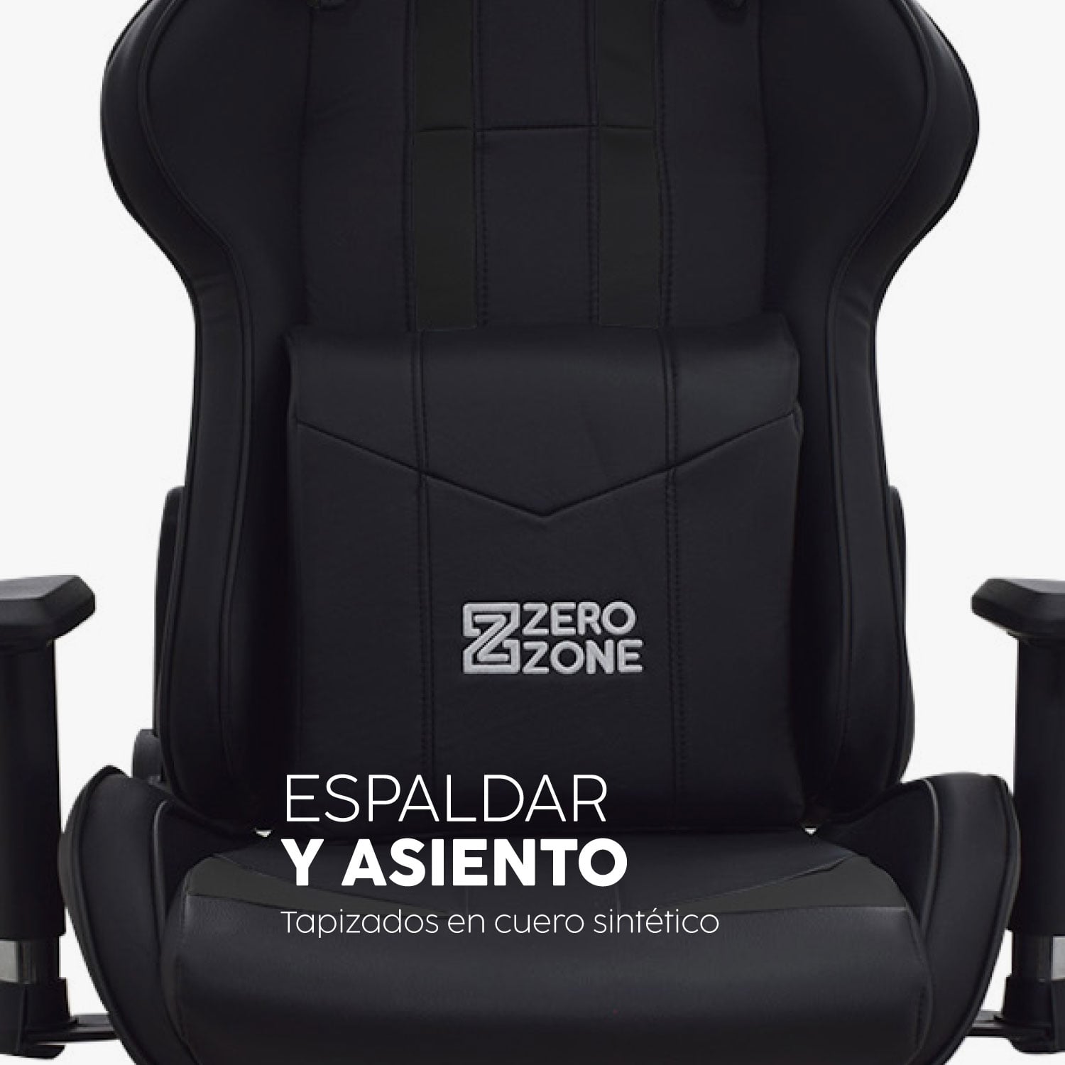 SILLA GAMER TITAN CON REPOSAPIÉS  NEGRO BONNO - 3