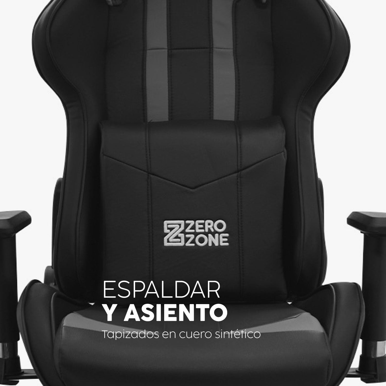 SILLA GAMER TITAN CON REPOSAPIÉS NEGRO/GRIS BONNO - 3