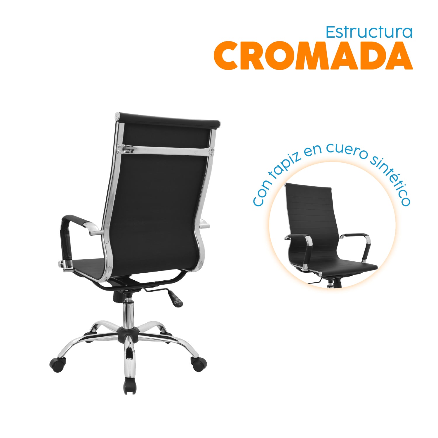 SILLA DE ESCRITORIO BOSS NEGRO BONNO - 3