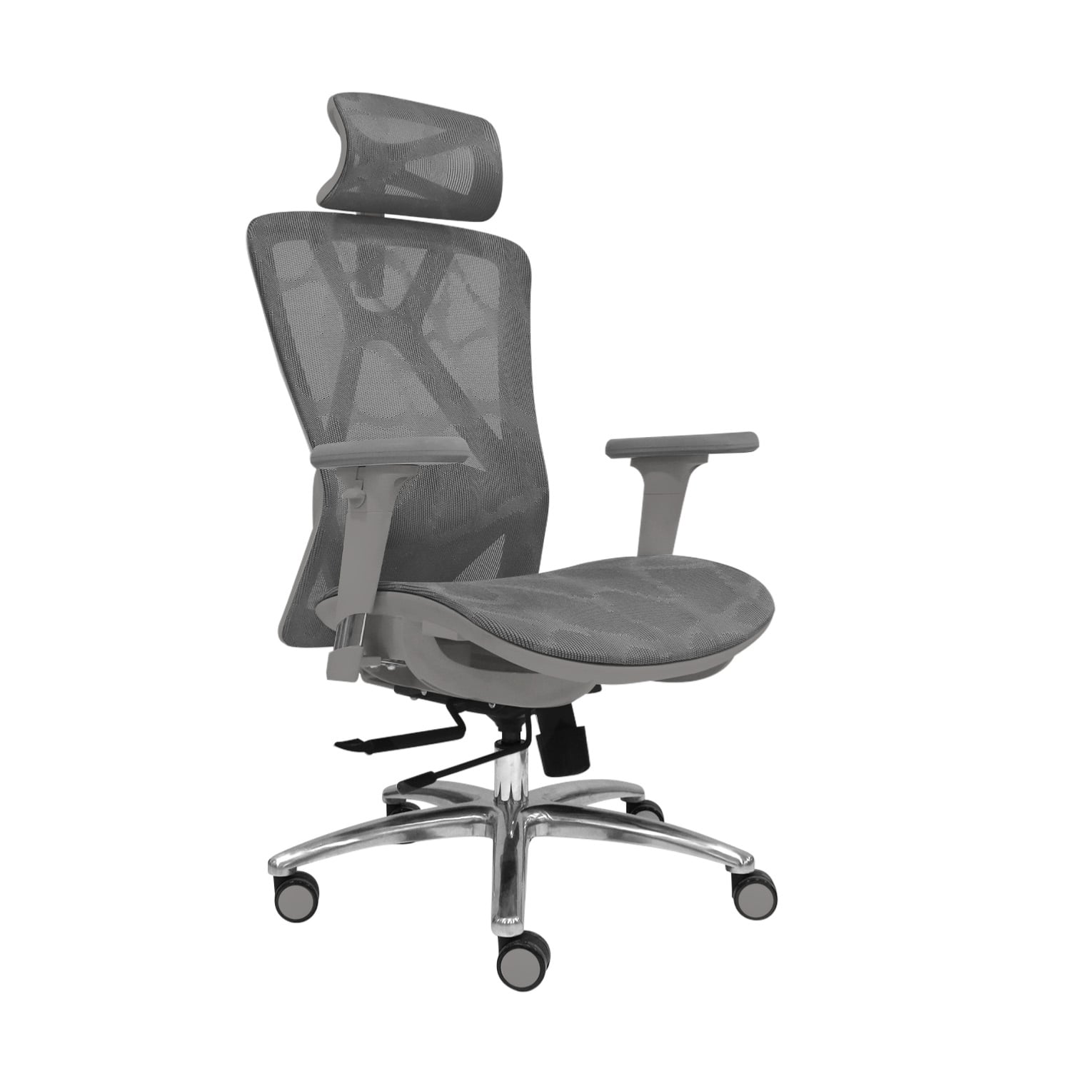 SILLA DE ESCRITORIO CON CABECERO LEVI PLUS II GRIS BONNO - 1