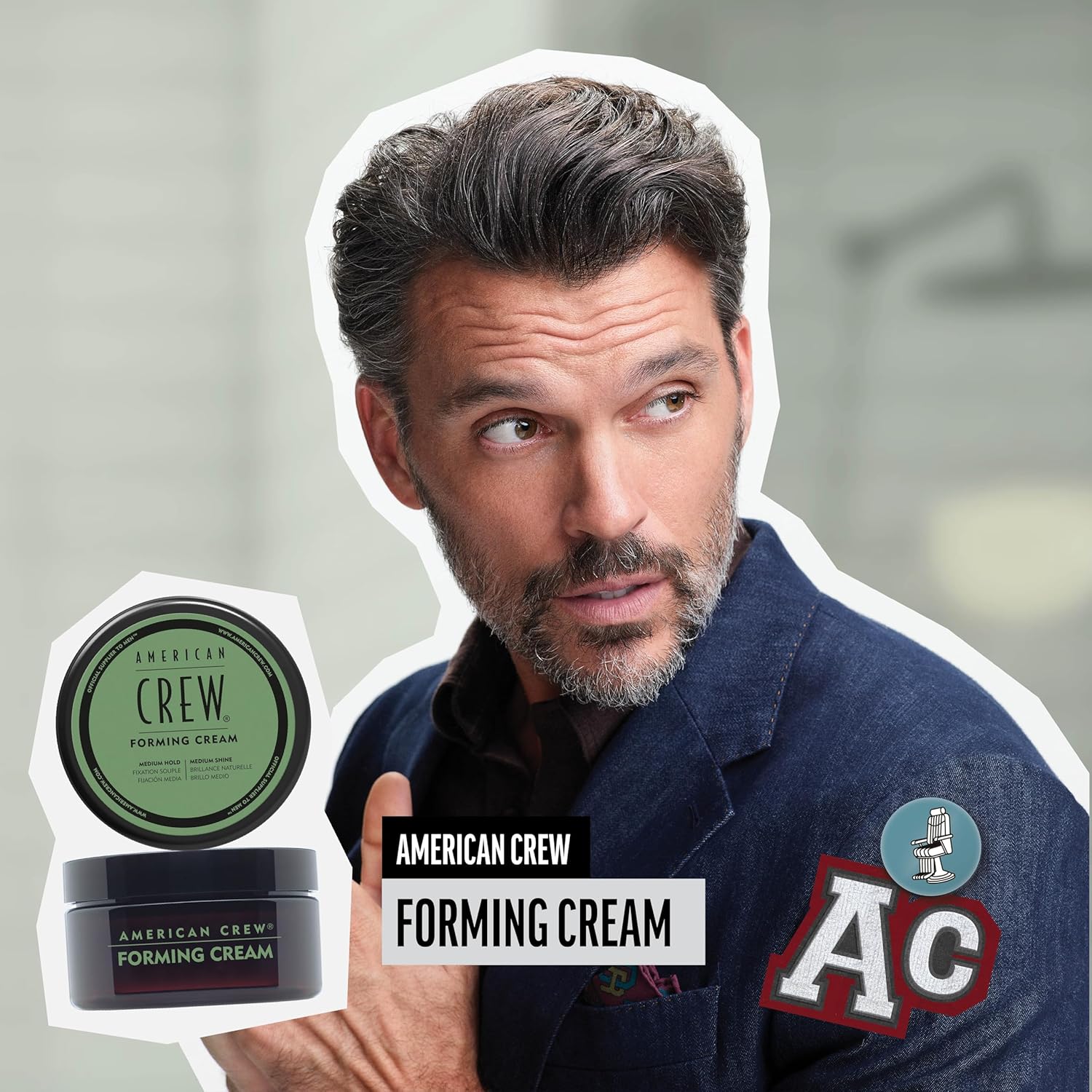 AMERICAN CREW FORMING CREAM X 85 GR - CERA DE FIJACIÓN MEDIA Y BRILLO MEDIO - 2