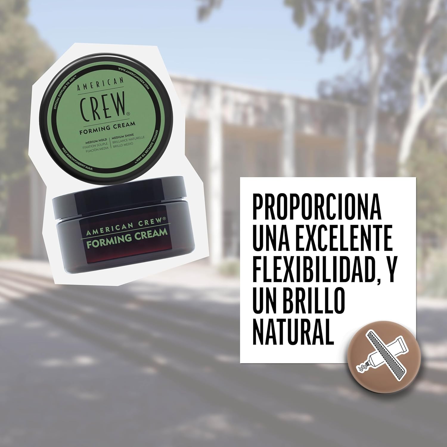 AMERICAN CREW FORMING CREAM X 85 GR - CERA DE FIJACIÓN MEDIA Y BRILLO MEDIO - 5