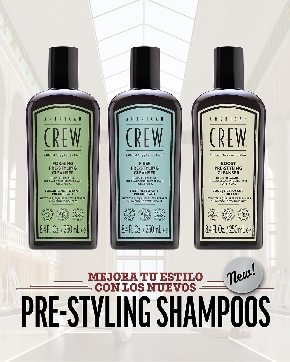 AMERICAN CREW  BOOST SHAMPOO X 250 ML - SHAMPOO VOLUMINIZADOR - 5