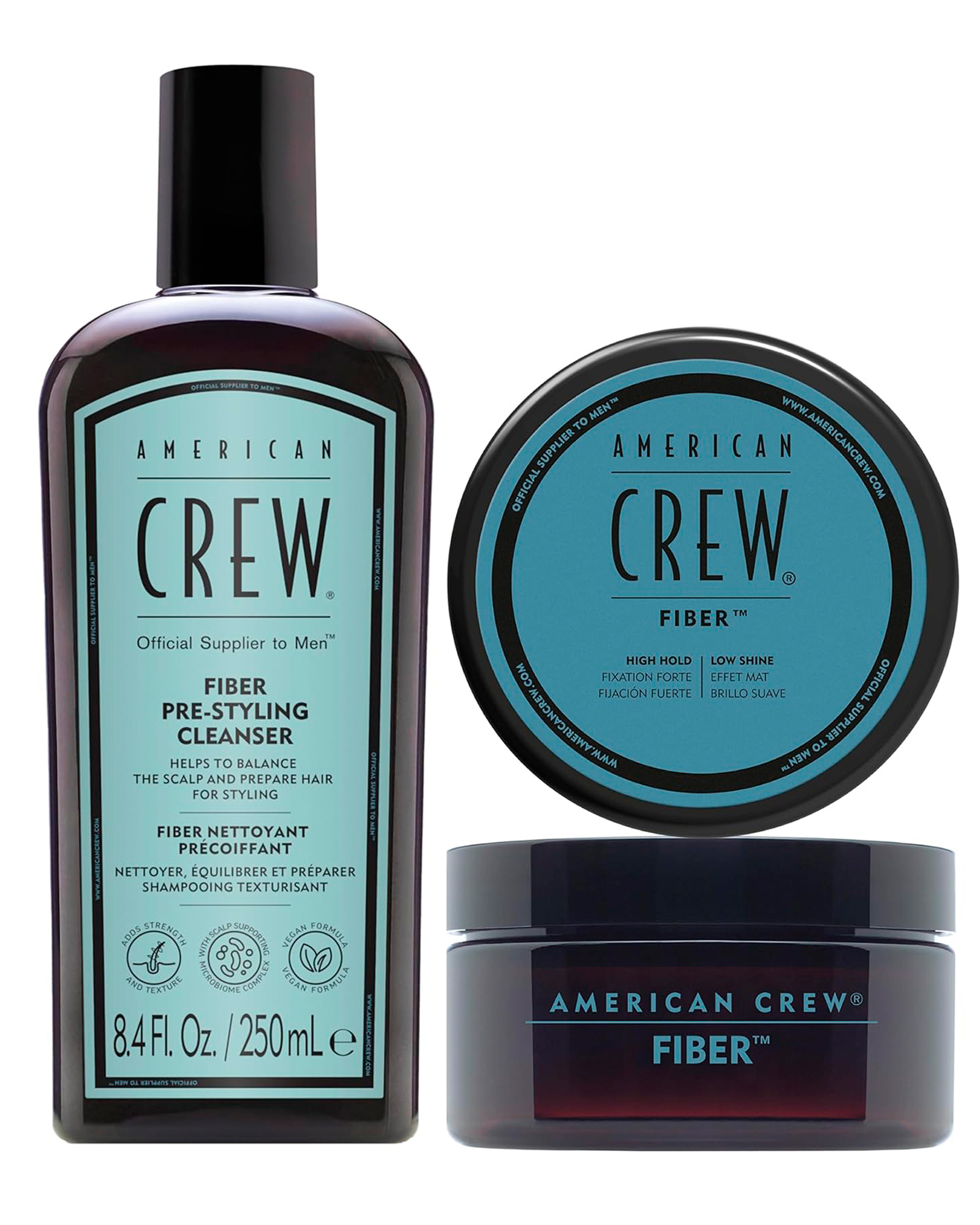 AMERICAN CREW SET FULL FIBER [FS+F) - 1