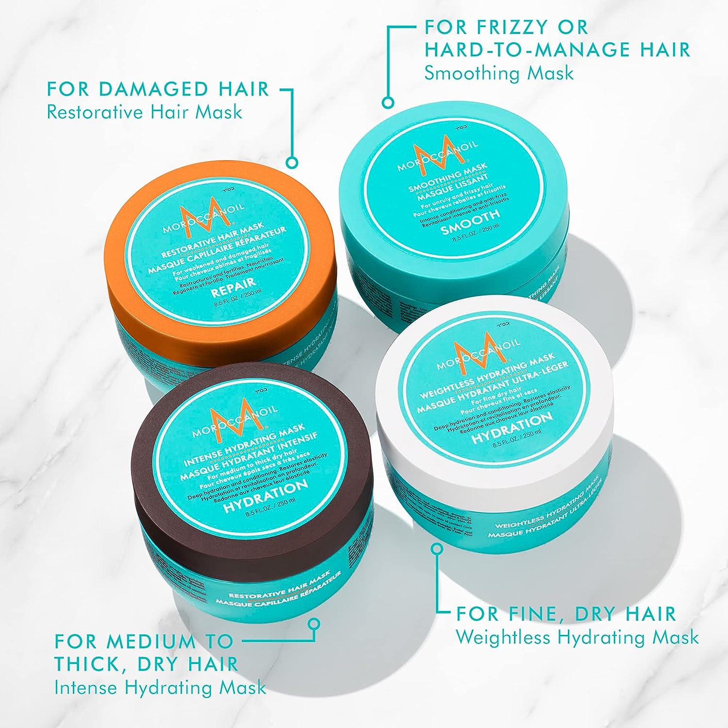 MÁSCARA MOROCCANOIL 521141 250ML RESTORATIVE HAIR MASK MASCARILLA REPARADORA - 4