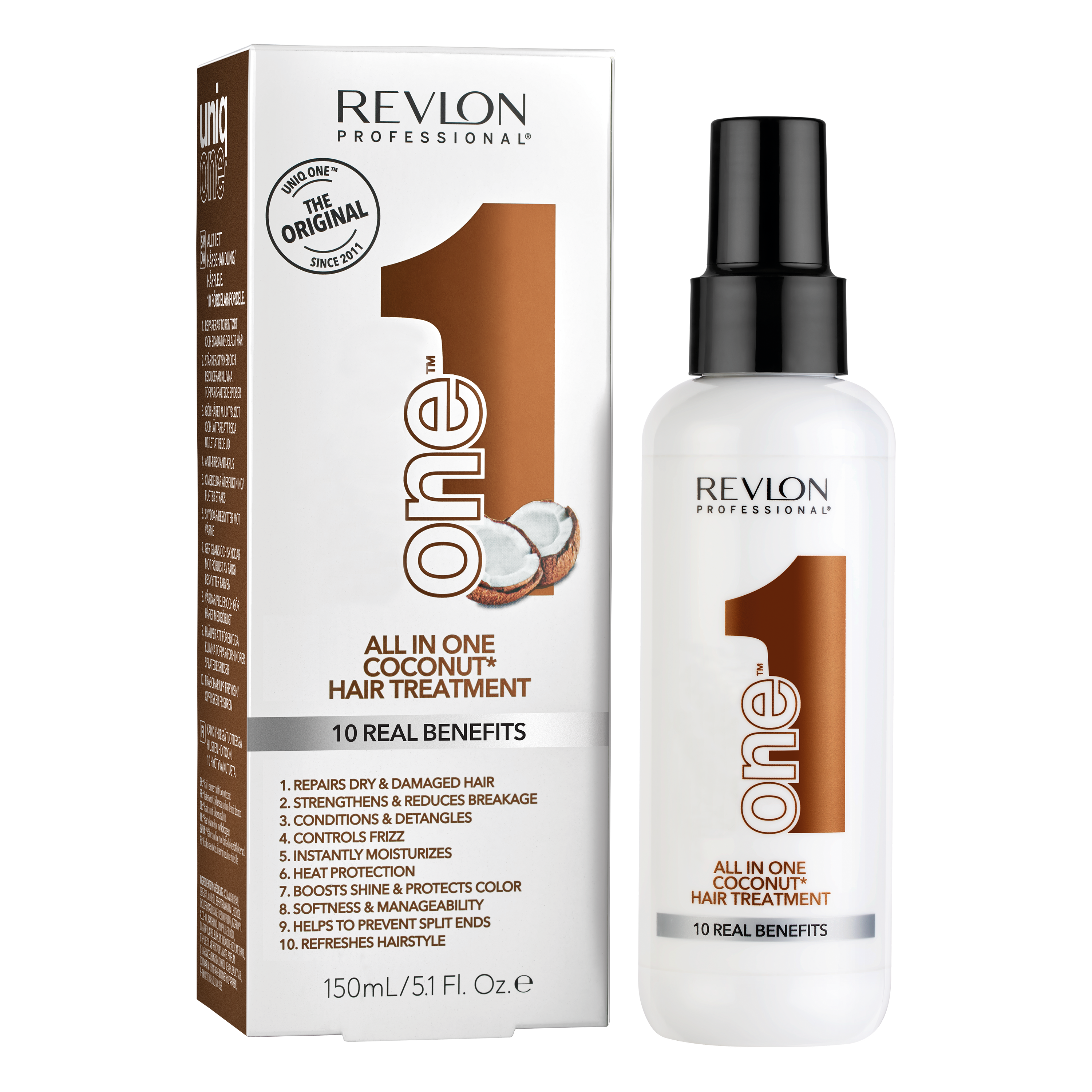 MASCARILLA REVLON PROFESSIONAL 8432225141282 150ML ONE HAIR TREATMENT COCO EN SPRAY - 1