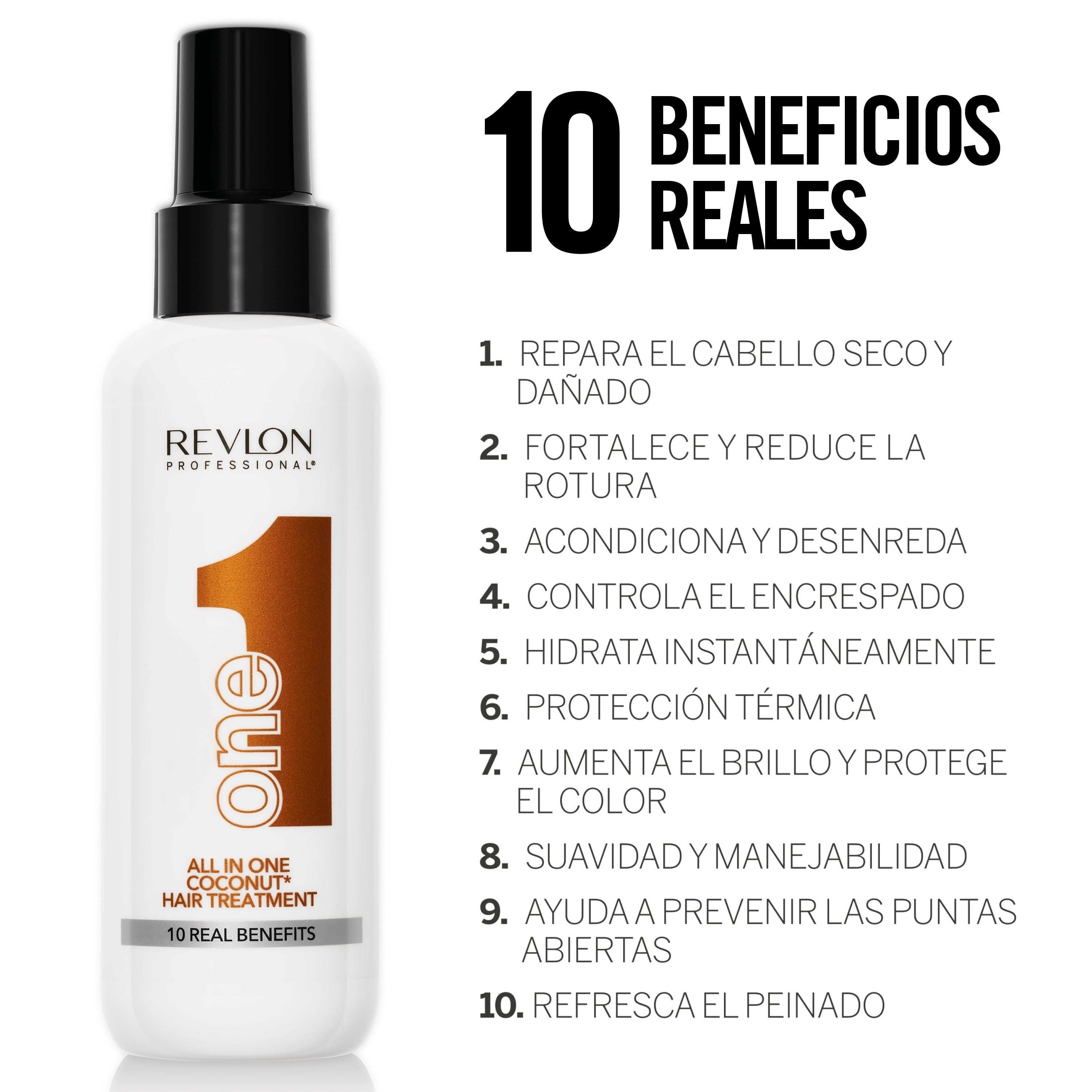 MASCARILLA REVLON PROFESSIONAL 8432225141282 150ML ONE HAIR TREATMENT COCO EN SPRAY - 3
