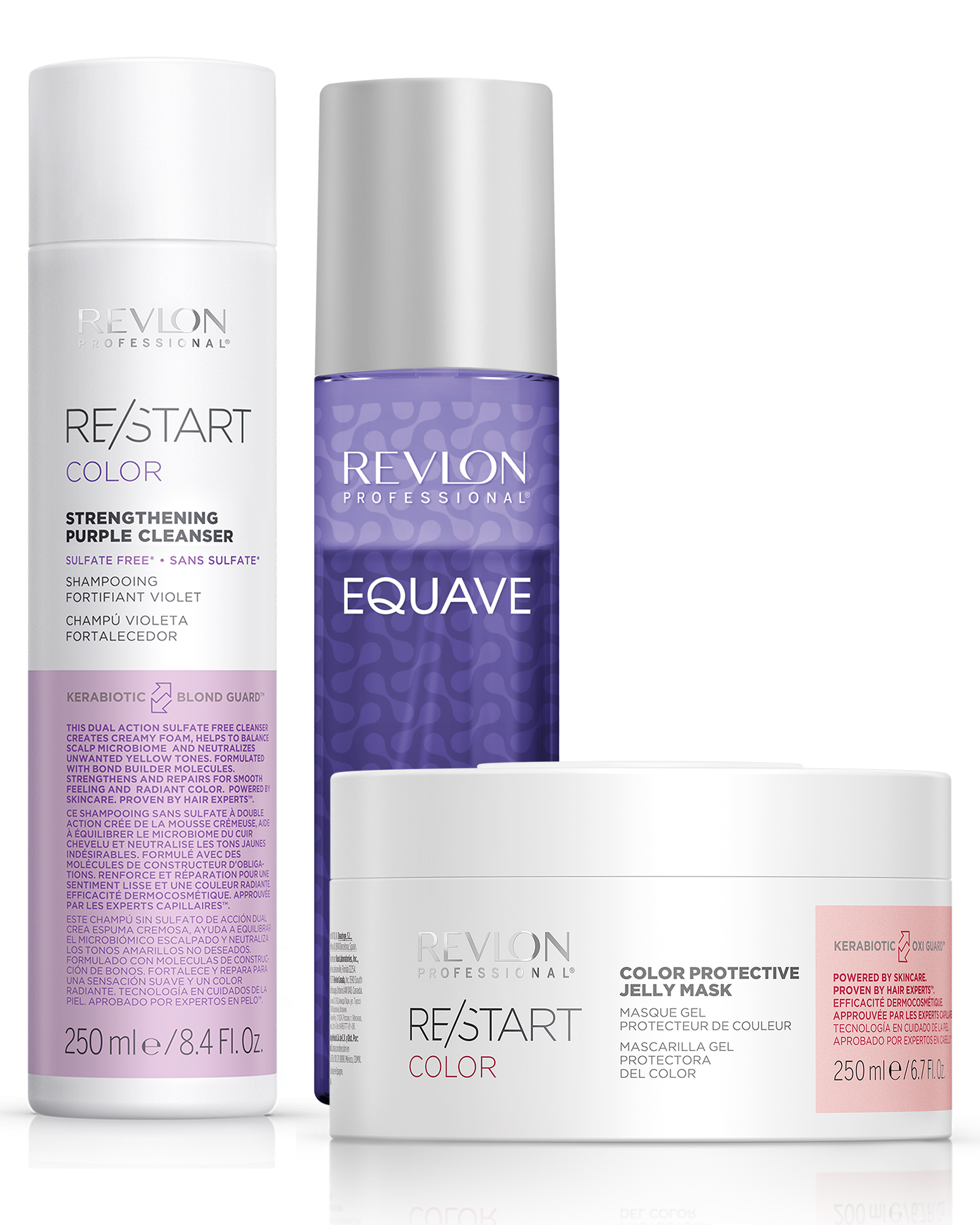 REVLON PROFESSIONAL RESTART BLONDE SET 3 [SHP+EQB+MA] - ESPECIAL PARA RUBIAS - 1