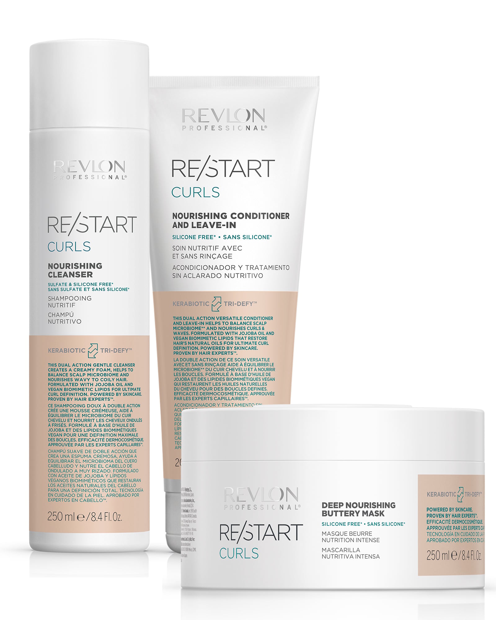REVLON PROFESSIONAL RESTART CURLS SET 3 [SH+CO+MA] - P/CAB ONDEADO Y RIZADO - 1