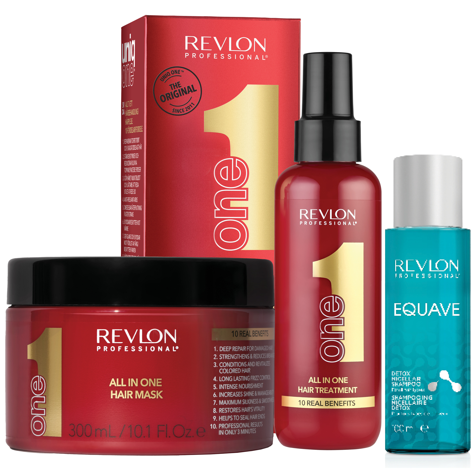 REVLON PROFESSIONAL ONE SET 3 [TREAT+MASK+EQ SH) - 1