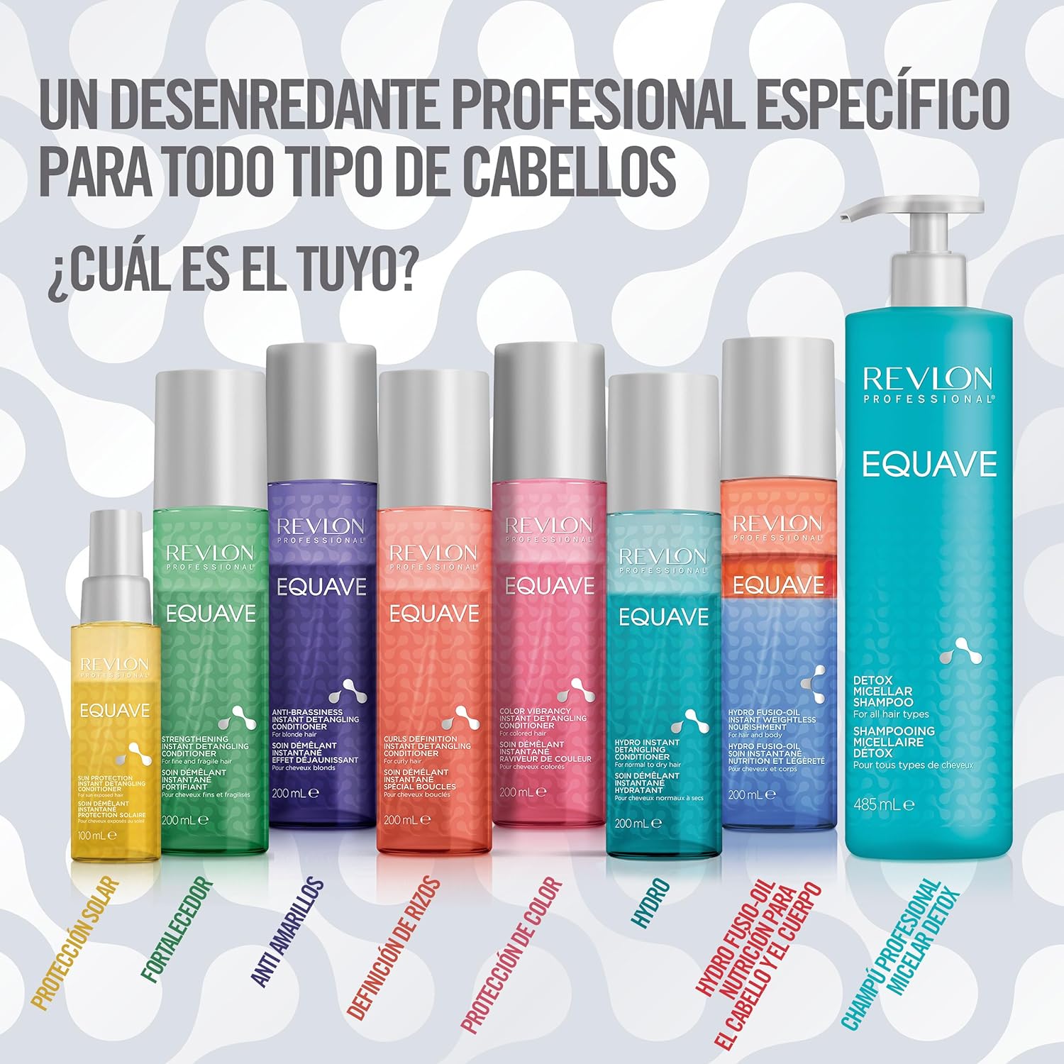 REVLON PROFESSIONAL EQUAVE DUO MIX CURLS - P/ CAB RIZADO - 6