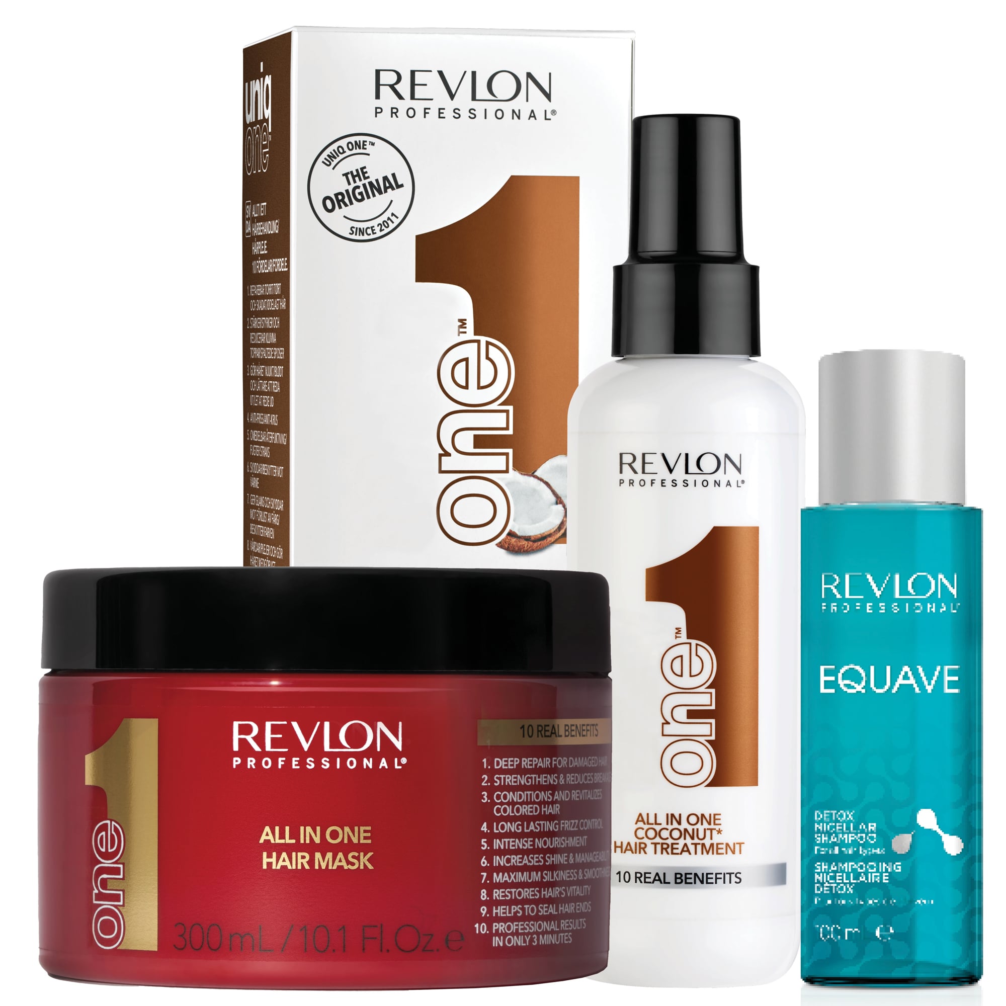 REVLON PROFESSIONAL ONE COCO SET 3 [TREAT+MASK+EQ SH] - 1
