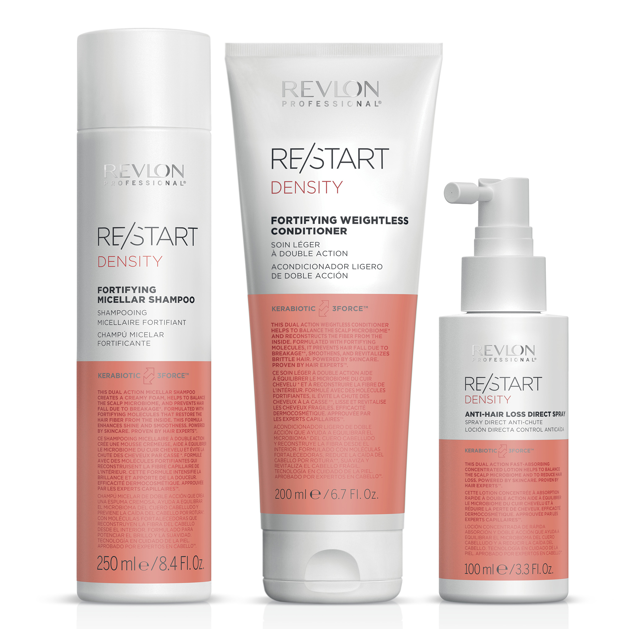 REVLON PROFESSIONAL RESTART DENSITY SET 2 [SH+CD+LO] - ANTICAIDA - 1